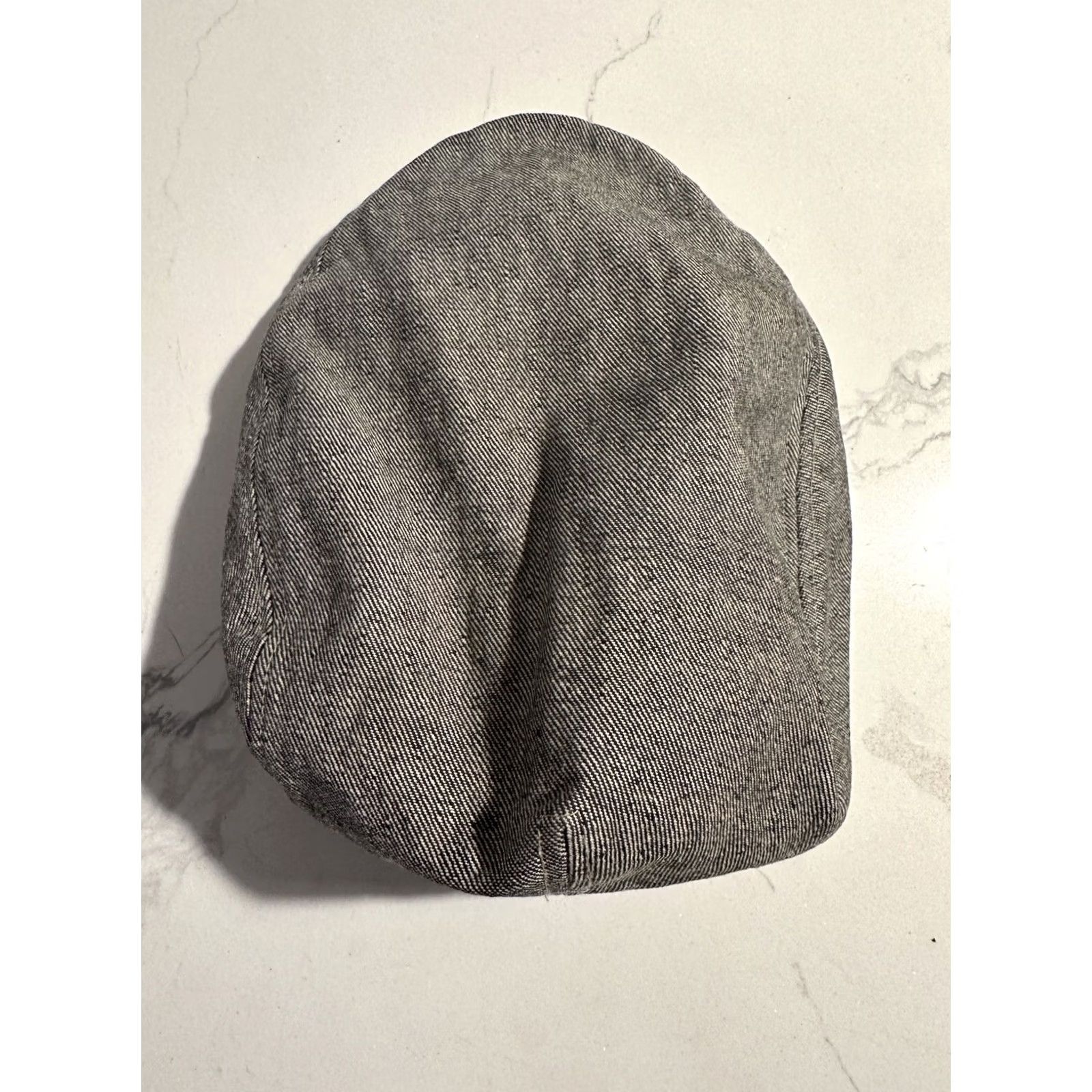 Denime VINTAGE Cabbie Newsboy Denim Fitted L Cap Gray Mens Hat Cap L Size ONE SIZE - 4 Thumbnail