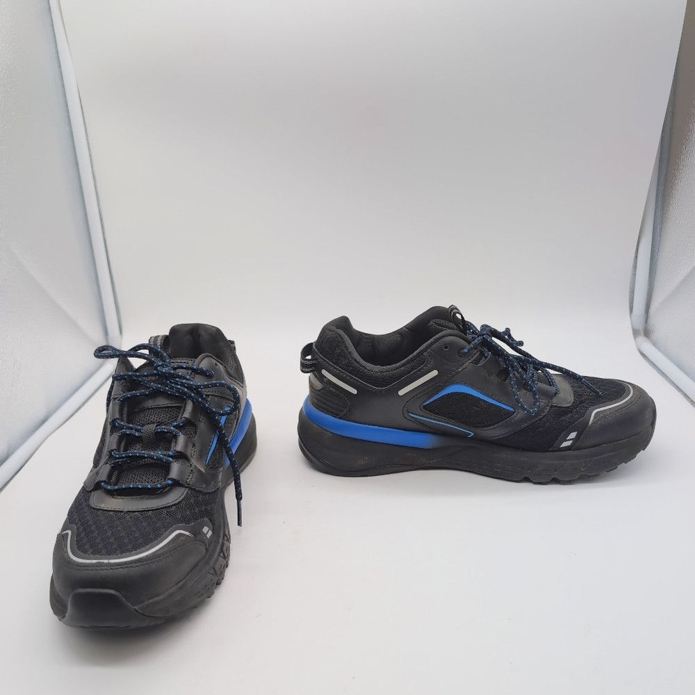 Other Herman Survivors Sz 7.5 Black and Blue Leather Athletic Sho Size US 7.5 / EU 40-41 - 2 Thumbnail