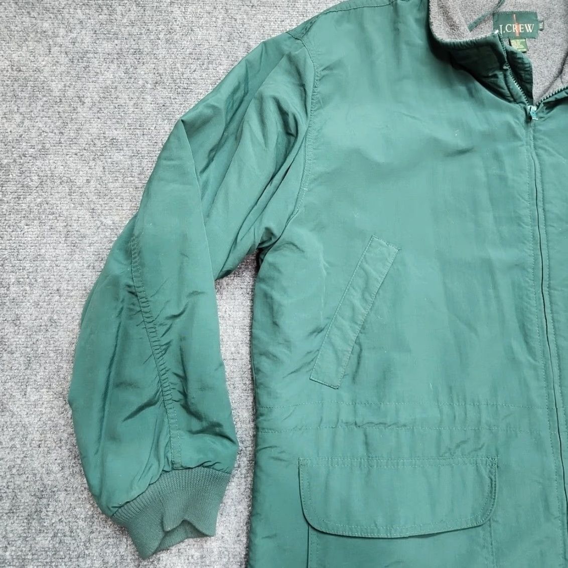 J.Crew VINTAGE J.CREW Field Jacket Men 2XL Green Full Zip Coat Fleece 90s Oarsman Regular Size US XXL / EU 58 / 5 - 4 Thumbnail