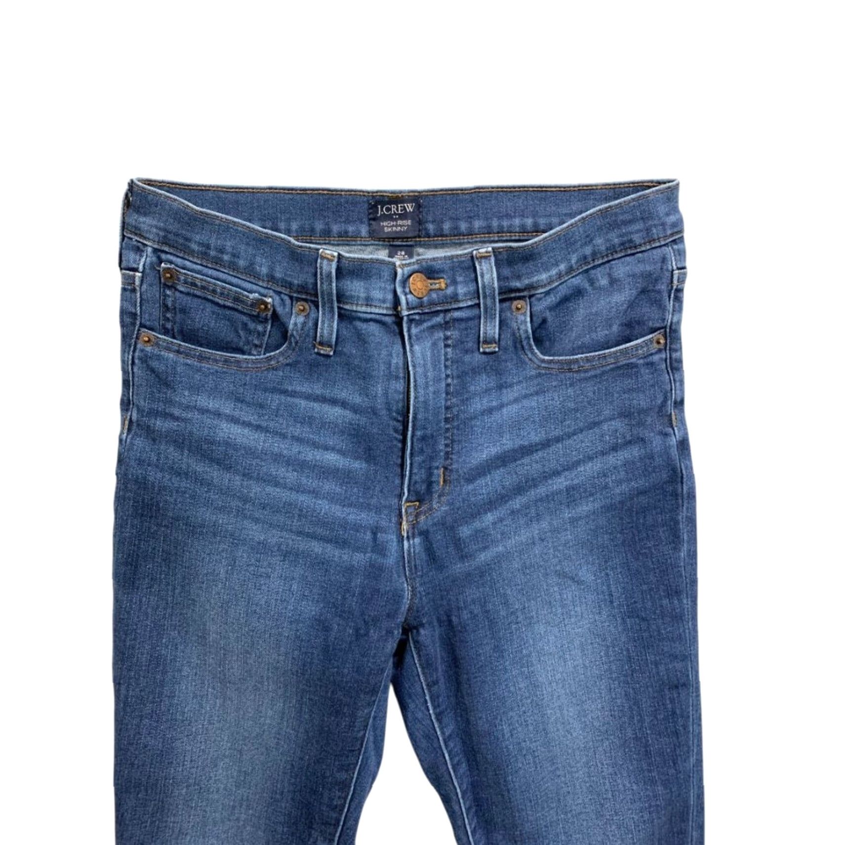 J.Crew J.Crew Jeans Skinny High-Rise AK525 Signature Stretch 28 Womens Regular Blue Size 28 Pants Women Girls Mens Size 28" / US 6 / IT 42 - 3 Thumbnail