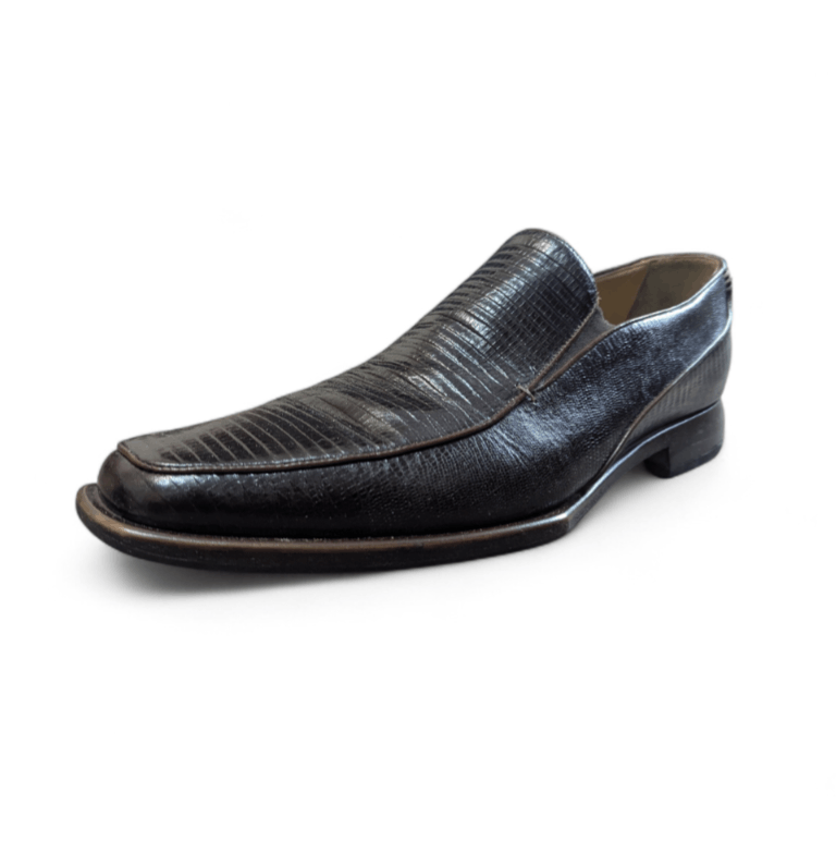 OLIVER SWEENEY Lizard Embossed Loafers Slip On Dress Shoes