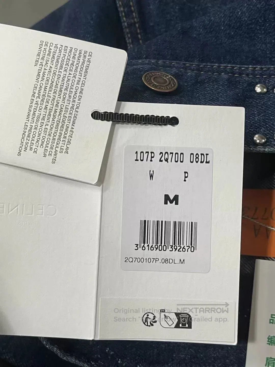 Celine Celine Triomphe Studded Denim Jacket. Size M / US 6-8 / IT 42-44 - 8 Thumbnail