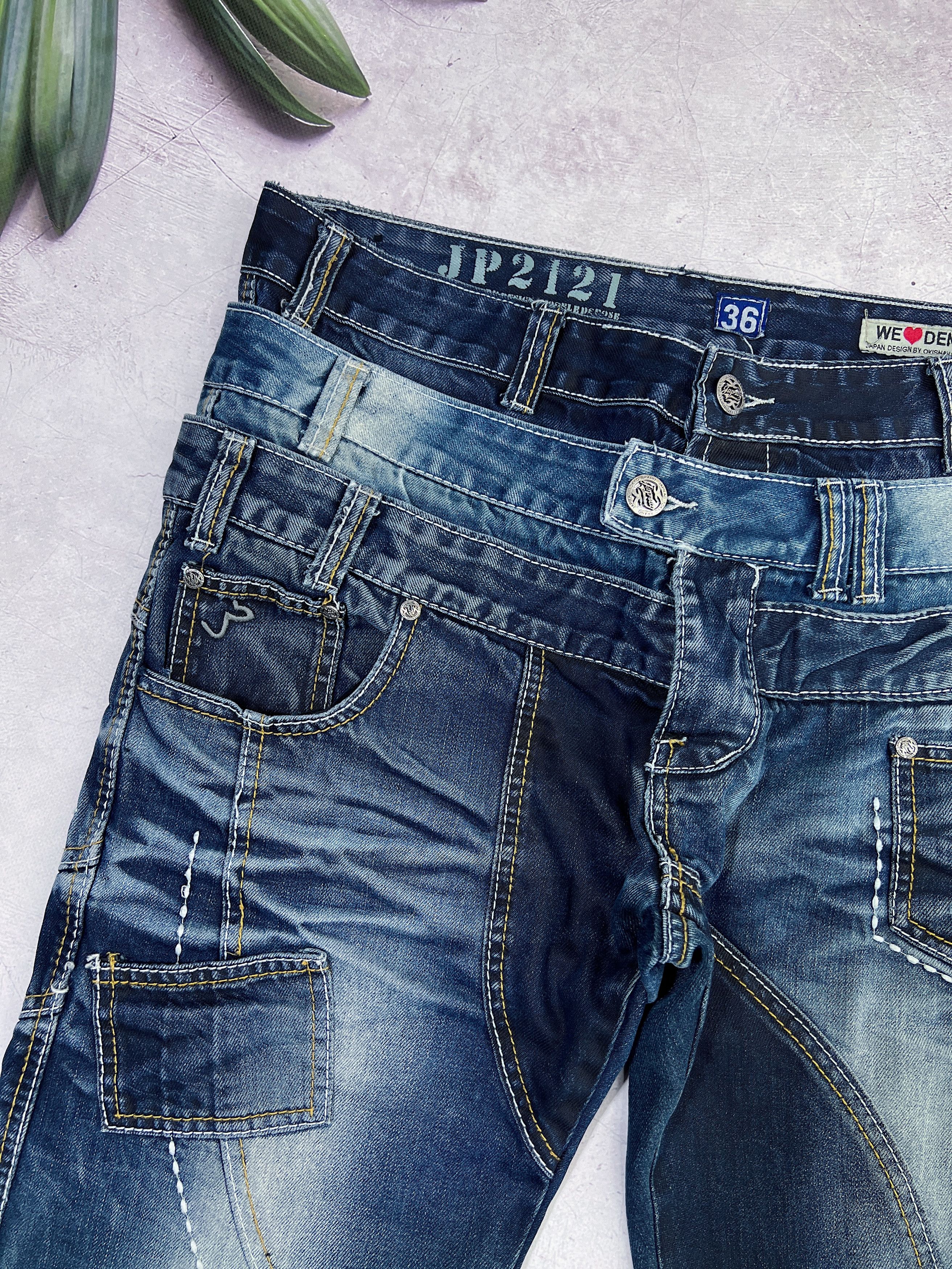 Japanese Brand Japrag Denim By Okishana Samoko Japanese Jeans Pants Size US 36 / EU 52 - 5 Thumbnail
