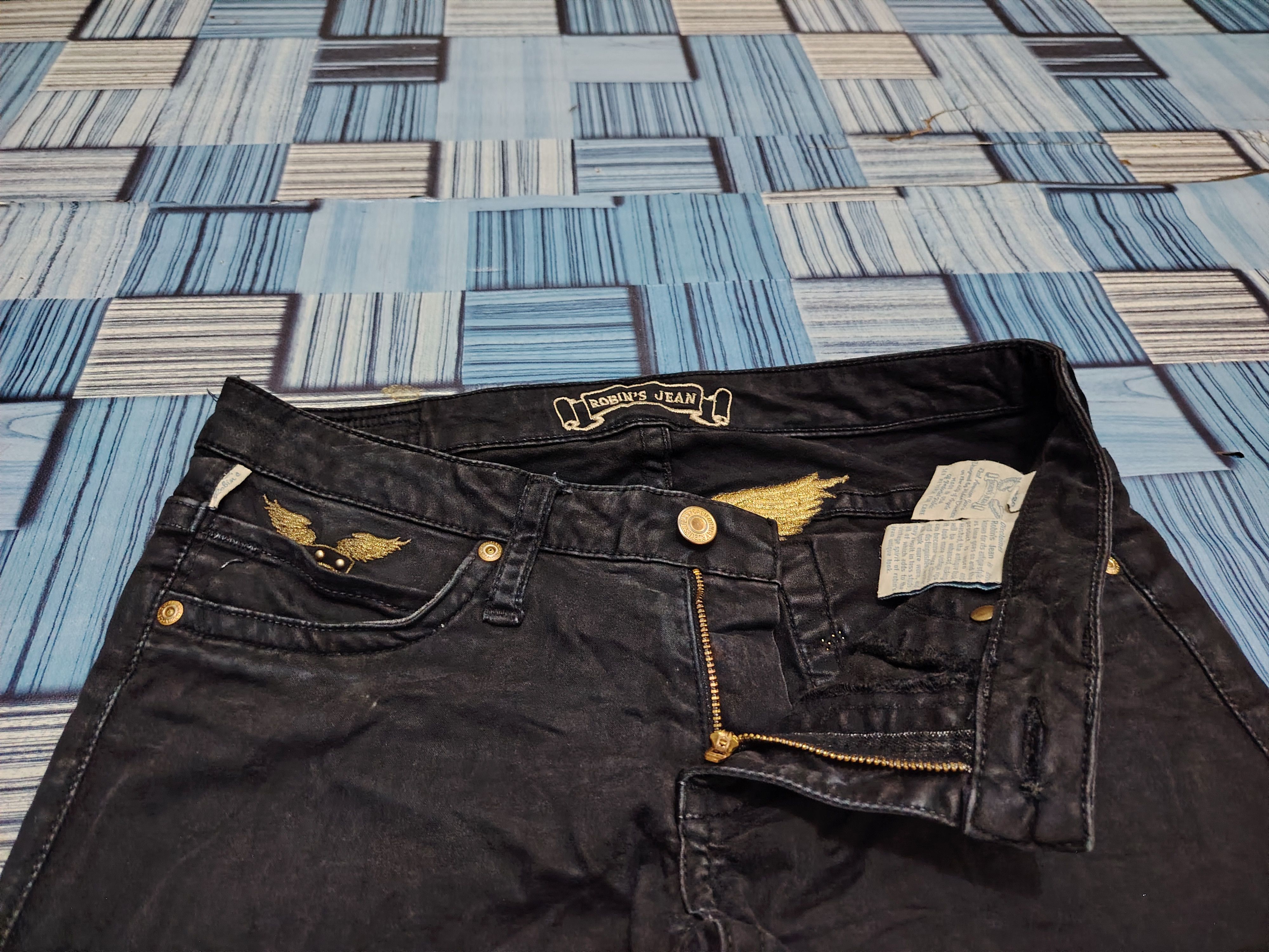 Robins Jeans Robin Jeans Embroidered back Wings Bead Stretch Skinny Pants Size US 30 / EU 46 - 5 Thumbnail