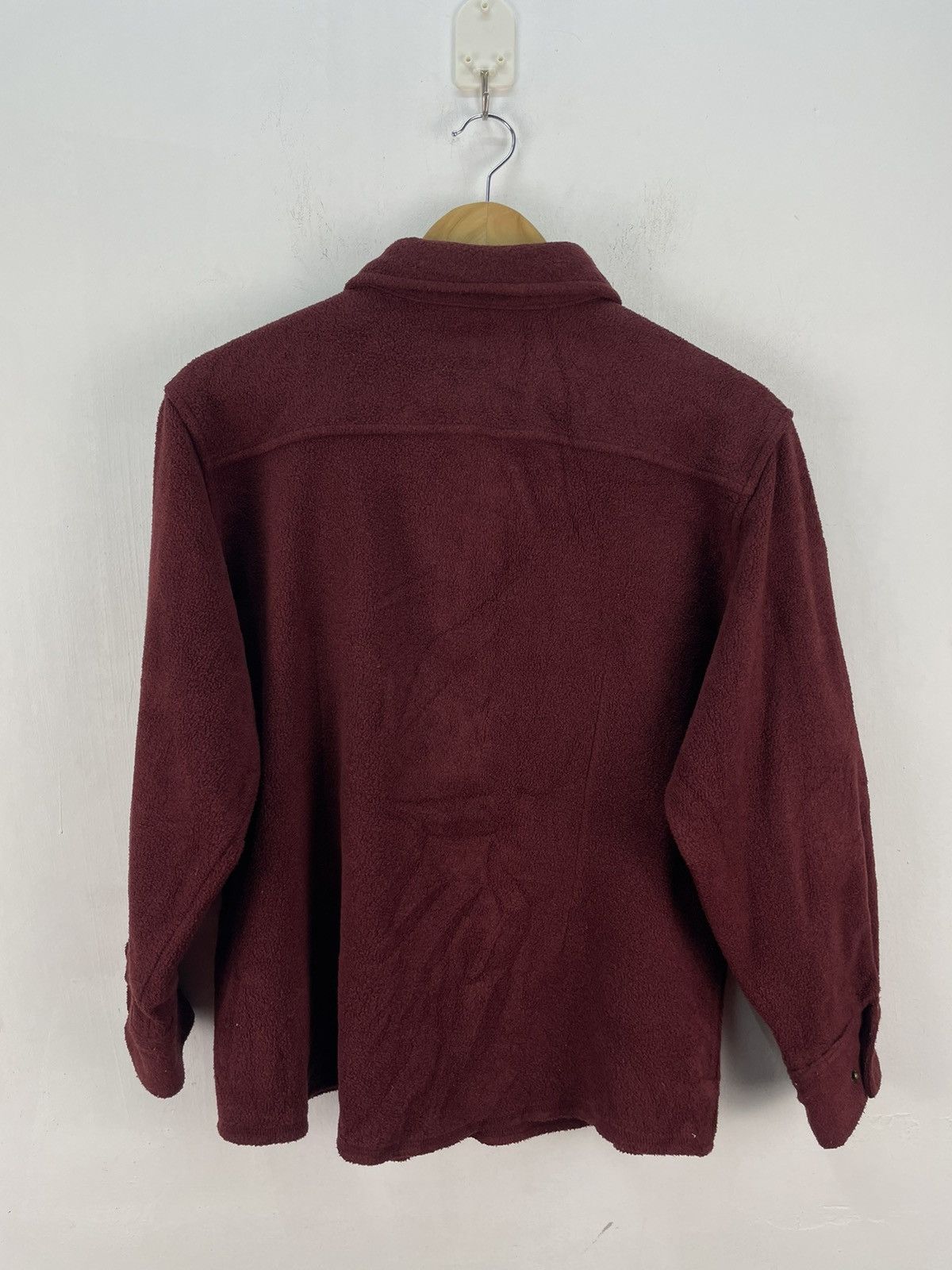 Vintage × Woolrich Woolen Mills Vintage Woolrich Fleece Shirt Button Up Sweater Size L / US 10 / IT 46 - 4 Thumbnail