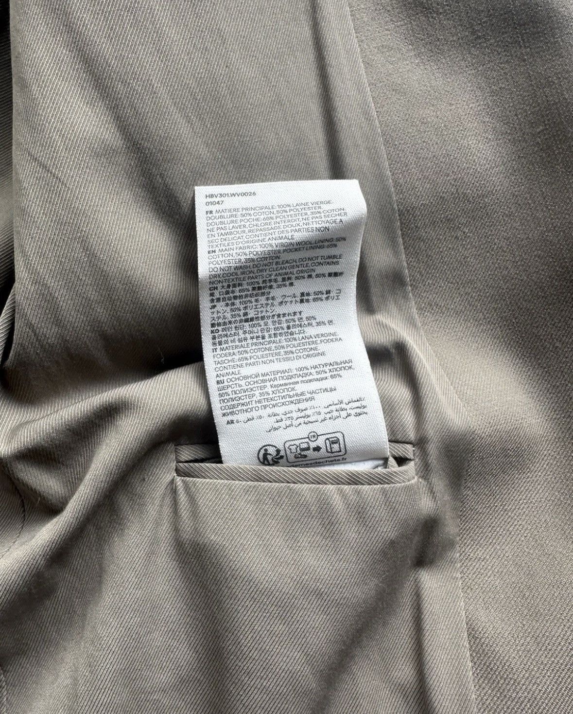 AMI AMI PARIS - Oversized Wool Blend Twill Blazer Jacket (48) Size 48L - 7 Thumbnail