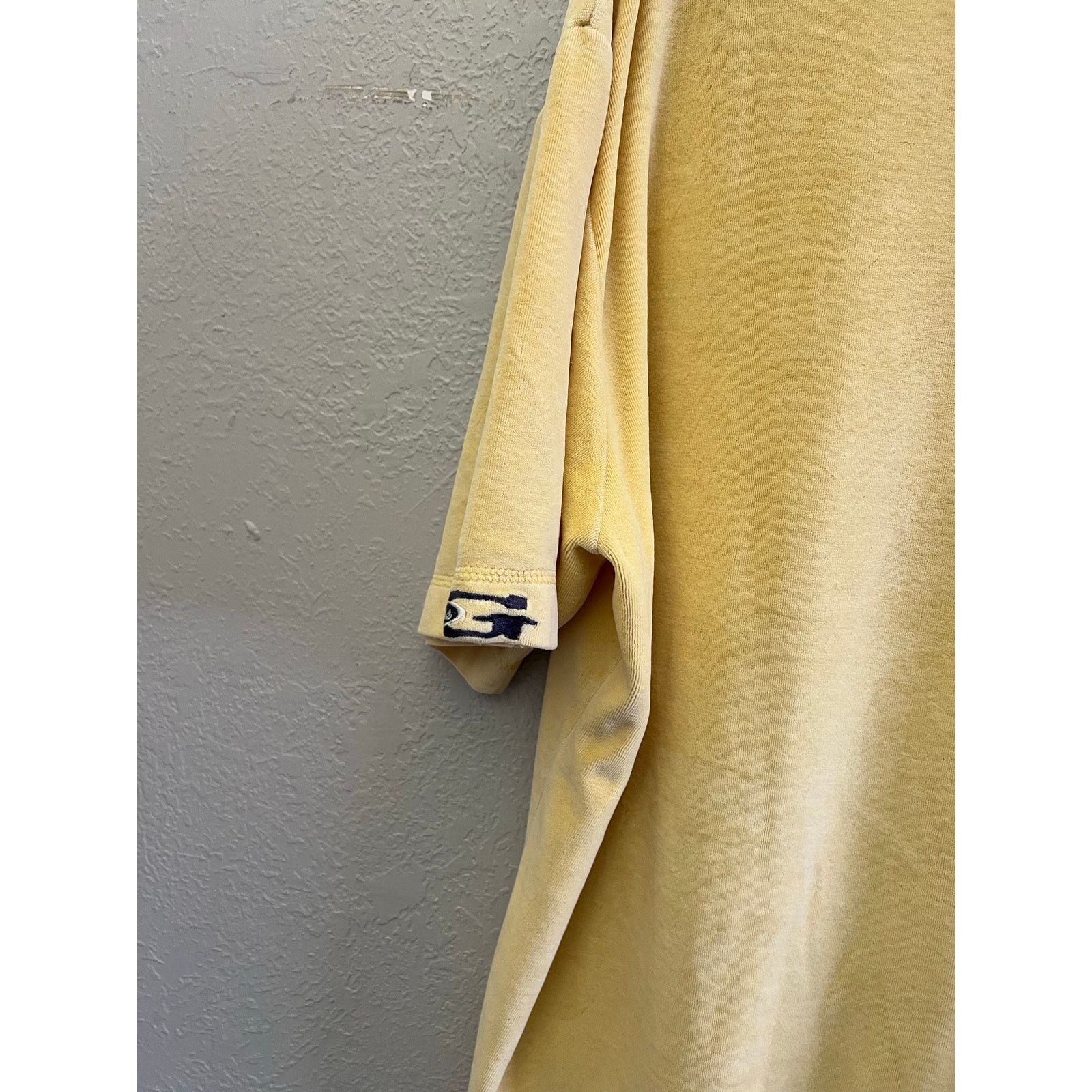 Guess Vintage Guess Jeans USA Velour Polo Shirt Yellow XL Y2K Size US XL / EU 56 / 4 - 9 Thumbnail