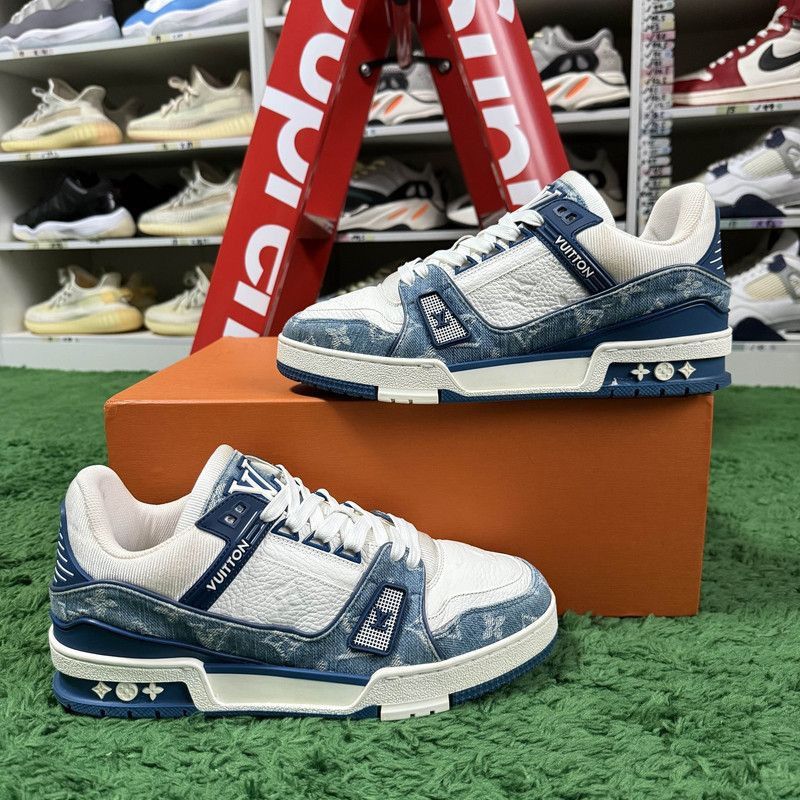 Louis Vuitton Louis Vuitton Denim Low-Top Fashion Sneakers -2508 Size US 8 / IT 38 - 5 Thumbnail