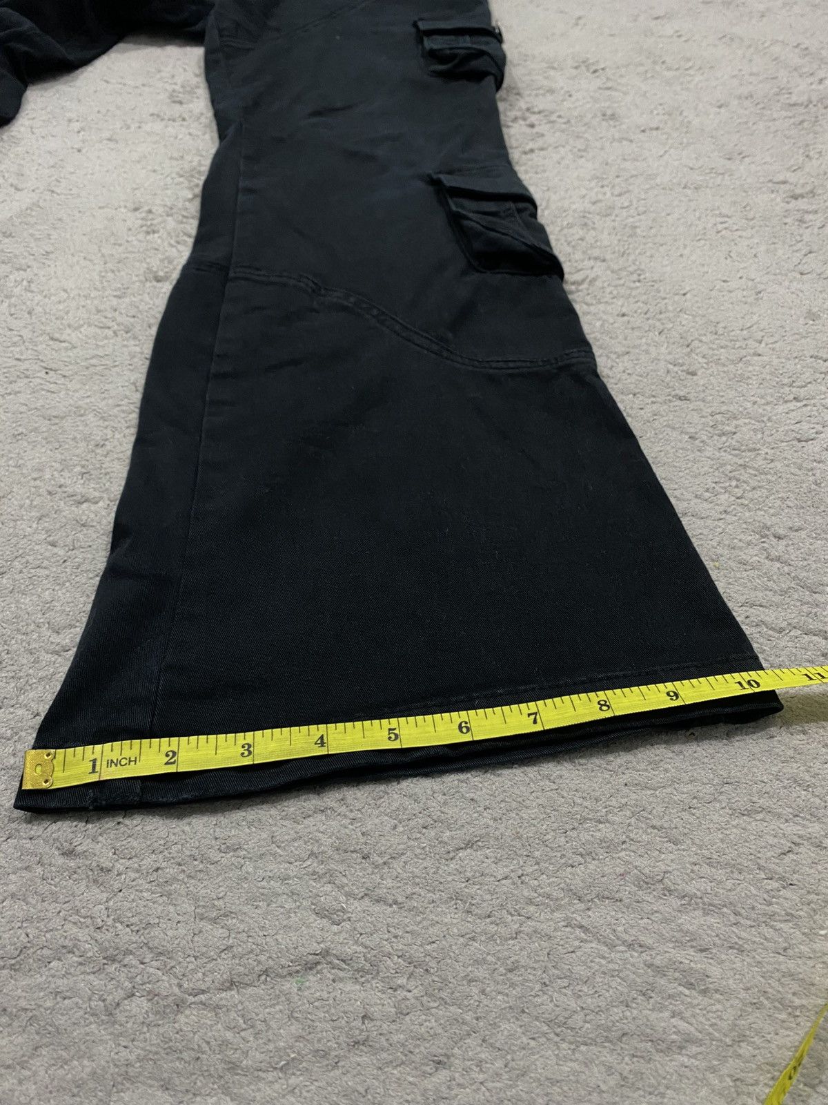 Japanese Brand LowBox Black Cargo Multipocket Flared Pants LGB Style Size US 32 / EU 48 - 19 Thumbnail