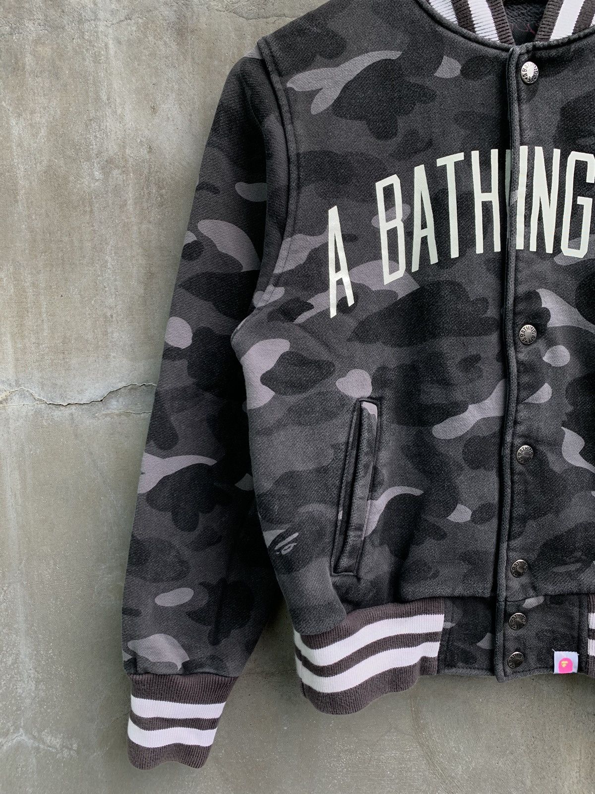 Bape OG Spell Out Varsity Jacket Size S / US 4 / IT 40 - 2 Thumbnail