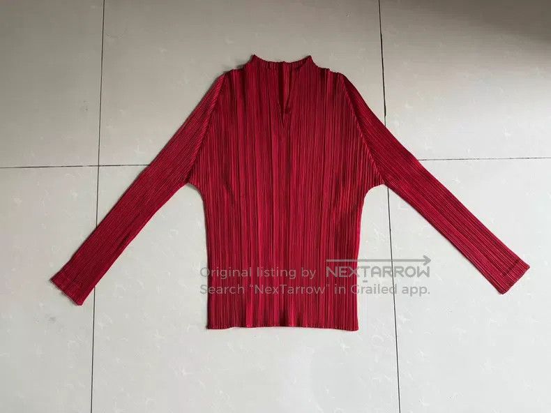 Issey Miyake Issey Miyake Chinese small stand-collar top Size L / US 10 / IT 46 - 1 Thumbnail