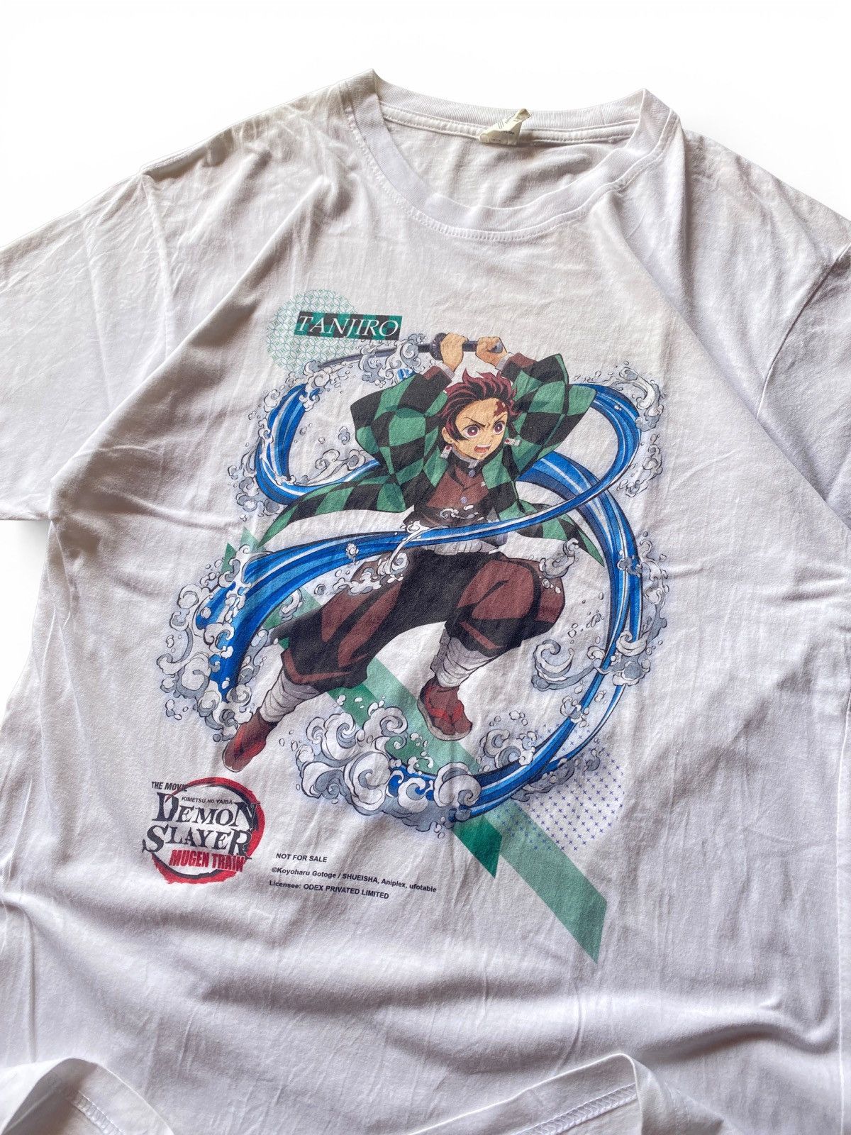 Anime Limited Demon Slayer Tanjiro Anime NFS Graphic Tee White L Size US L / EU 52-54 / 3 - 7 Thumbnail