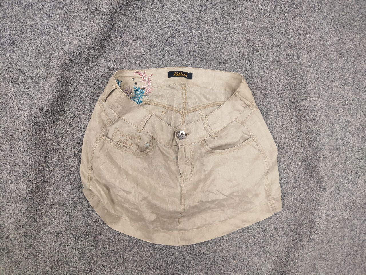 Miss Sixty Y2K Vintage Linen Mini Skirt Killah Miss Sixty hysteric LGB Size 30" / US 8 / IT 44 - 1 Thumbnail
