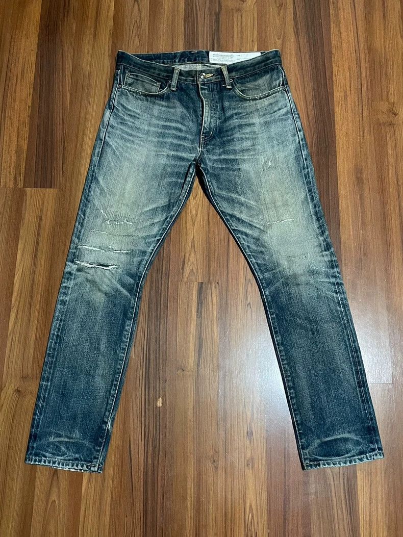 Neighborhood NEIGHBORHOOD 16AW Patch Denim Jeans - dmc Size US 29 - 1 Thumbnail