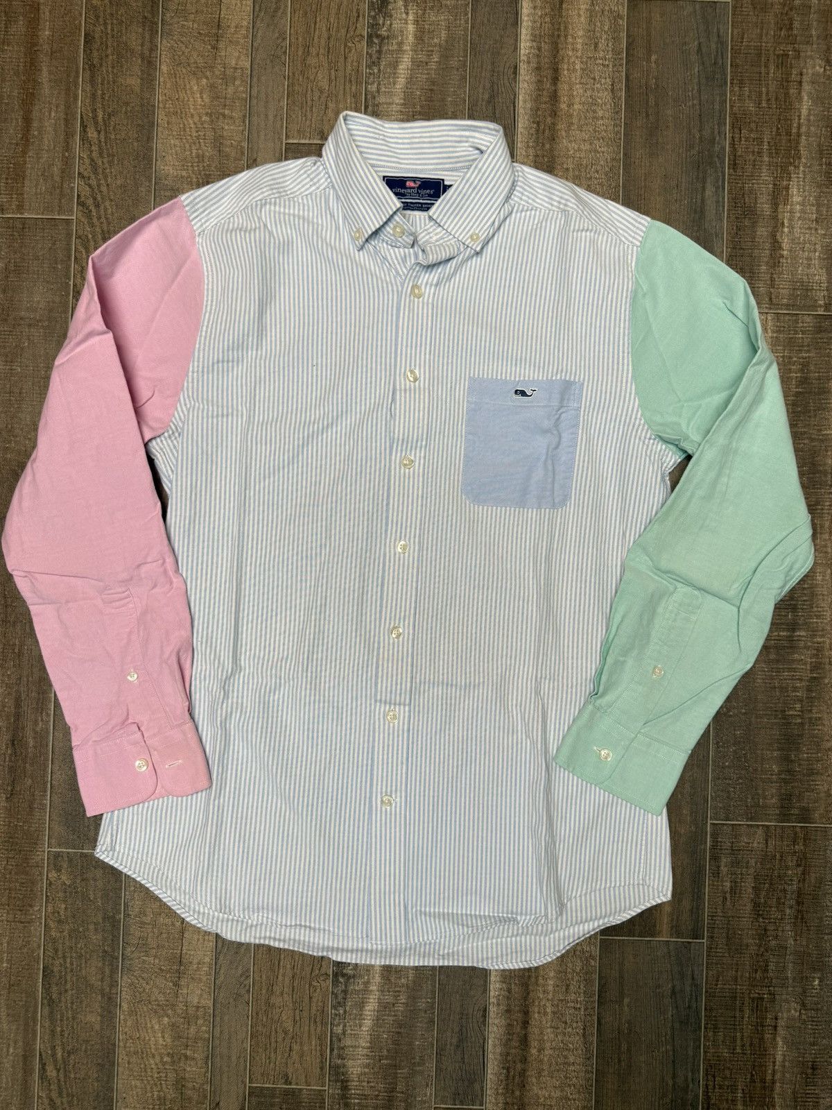 Vineyard Vines Vineyard Vines Shirt Oxford Color Block Classic Fit Tucker Size US M / EU 48-50 / 2 - 1 Thumbnail