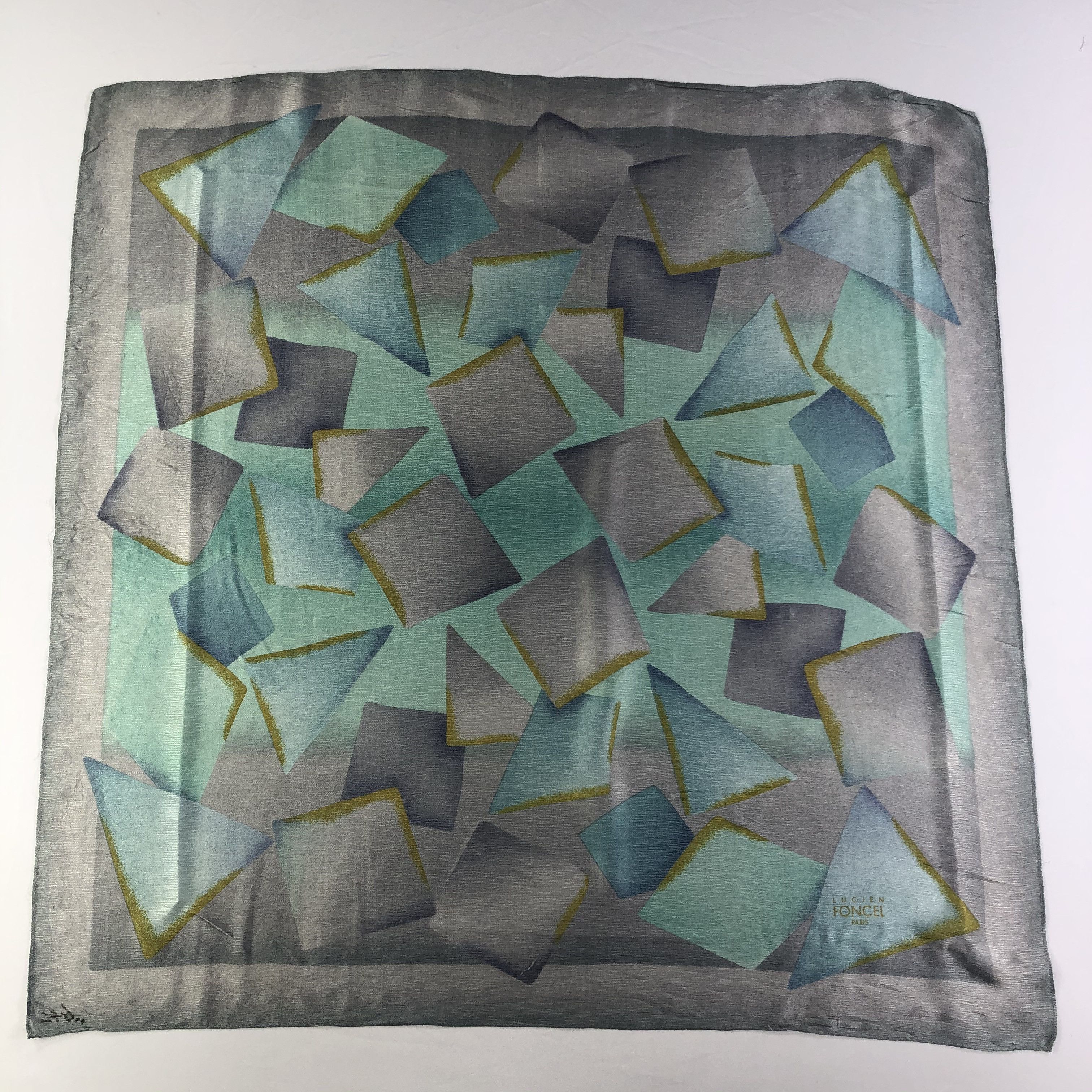 Vintage Vintage Lucien Foncel Paris Silk Scarf Size ONE SIZE - 2 Thumbnail