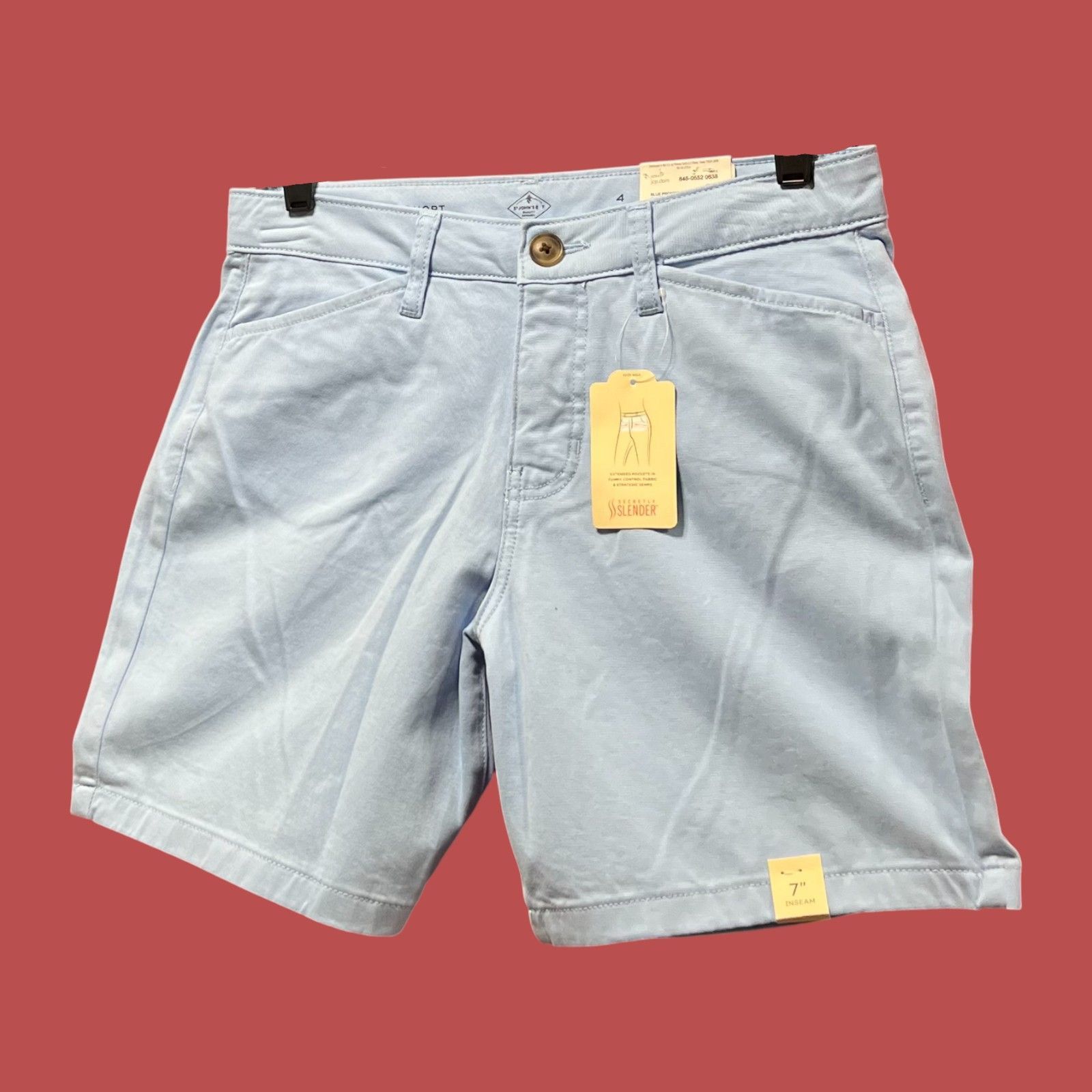 Other St. John's Bay - Women's Mid-Rise Secretly Slender 7" Chino Size 27" / US 4 / IT 40 - 16 Thumbnail