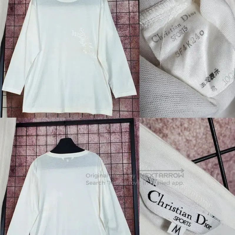 Dior Dior Long Sleeve Embroidered Cotton T. Size M / US 6-8 / IT 42-44 - 1 Thumbnail