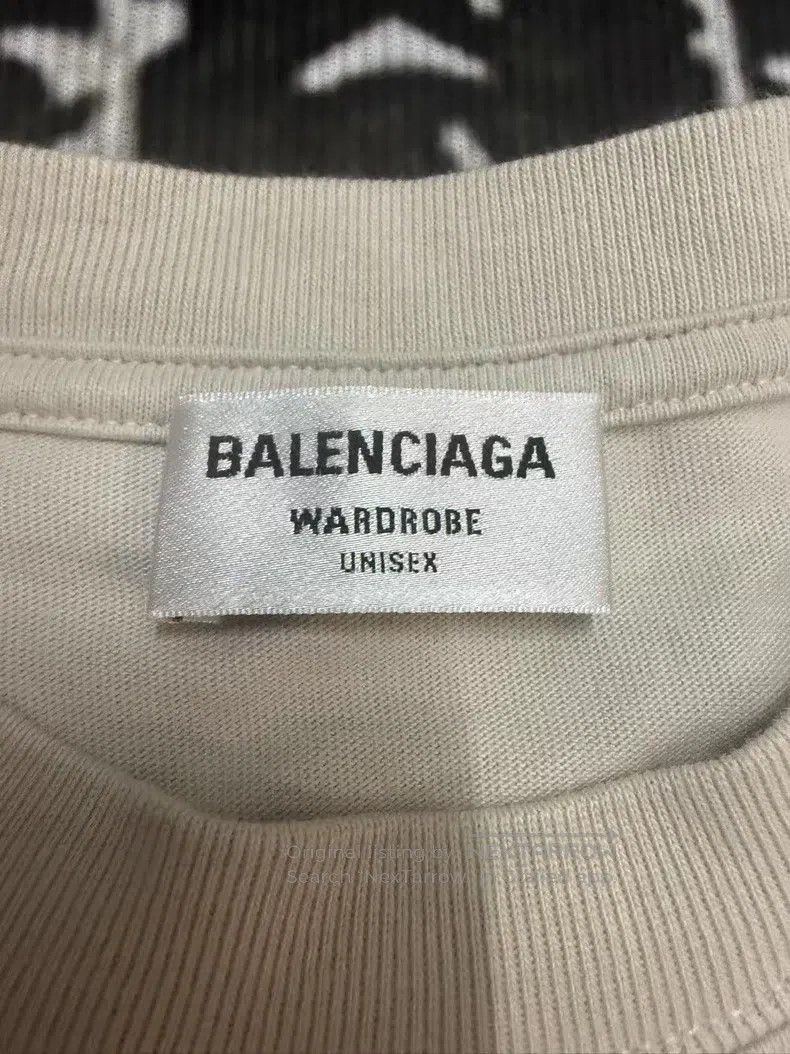 Balenciaga Balenciaga Crown and wheat embroidery short-sleeve T-shirt Size S / US 4 / IT 40 - 4 Thumbnail