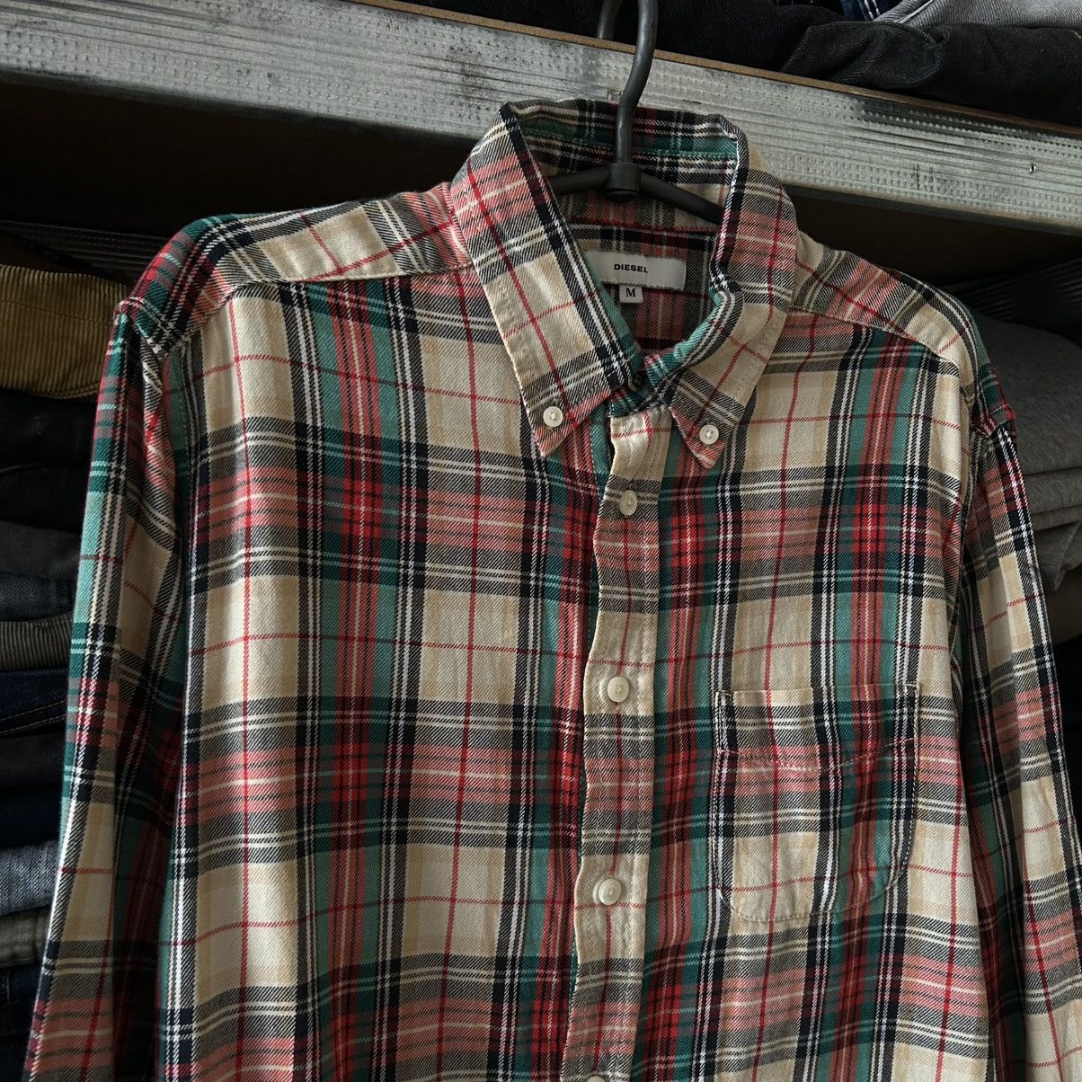 Diesel Designer Diesel Basic Coloured Graphic button y2k shirt Size US M / EU 48-50 / 2 - 2 Thumbnail