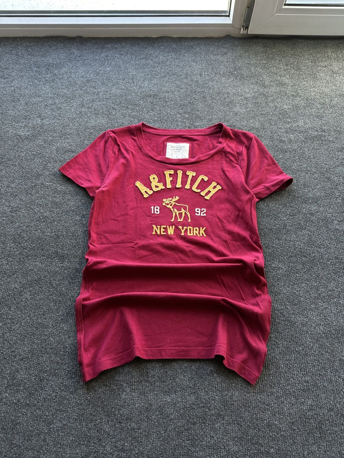 Abercrombie & Fitch 🚨 ABERCROMBIE & FITCH WMN Y2K VNTG V NECK BIG LOGO BABY DOLL Size M / US 6-8 / IT 42-44 - 2 Thumbnail