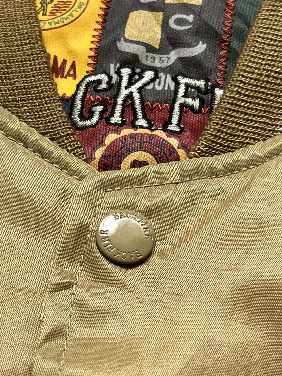 Japanese Brand Vintage Back Fire Kern Country Men's Sport Bomber Jacket Size US L / EU 52-54 / 3 - 4 Thumbnail