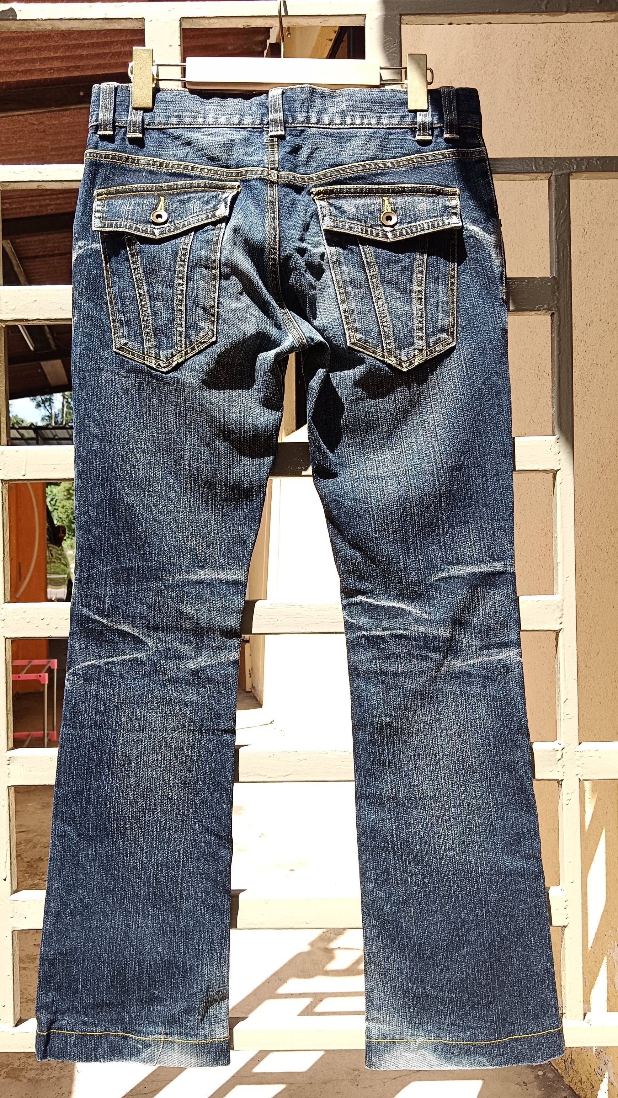 Michel Klein Michel Klien Clawmark Punk Skinny Flare Jeans Size US 30 / EU 46 - 4 Thumbnail