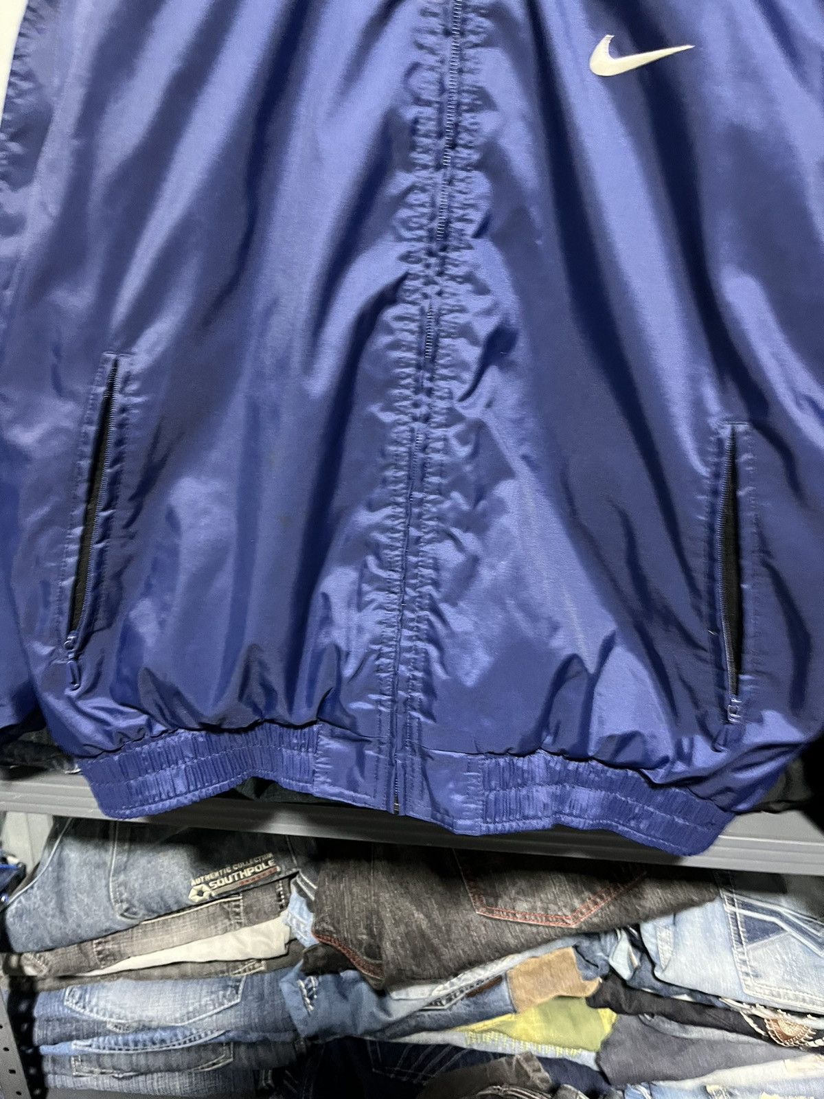 Nike × Vintage Crazy Vintage 90s Nike Swoosh Essential Zip-Up Windbreaker Size US M / EU 48-50 / 2 - 3 Thumbnail