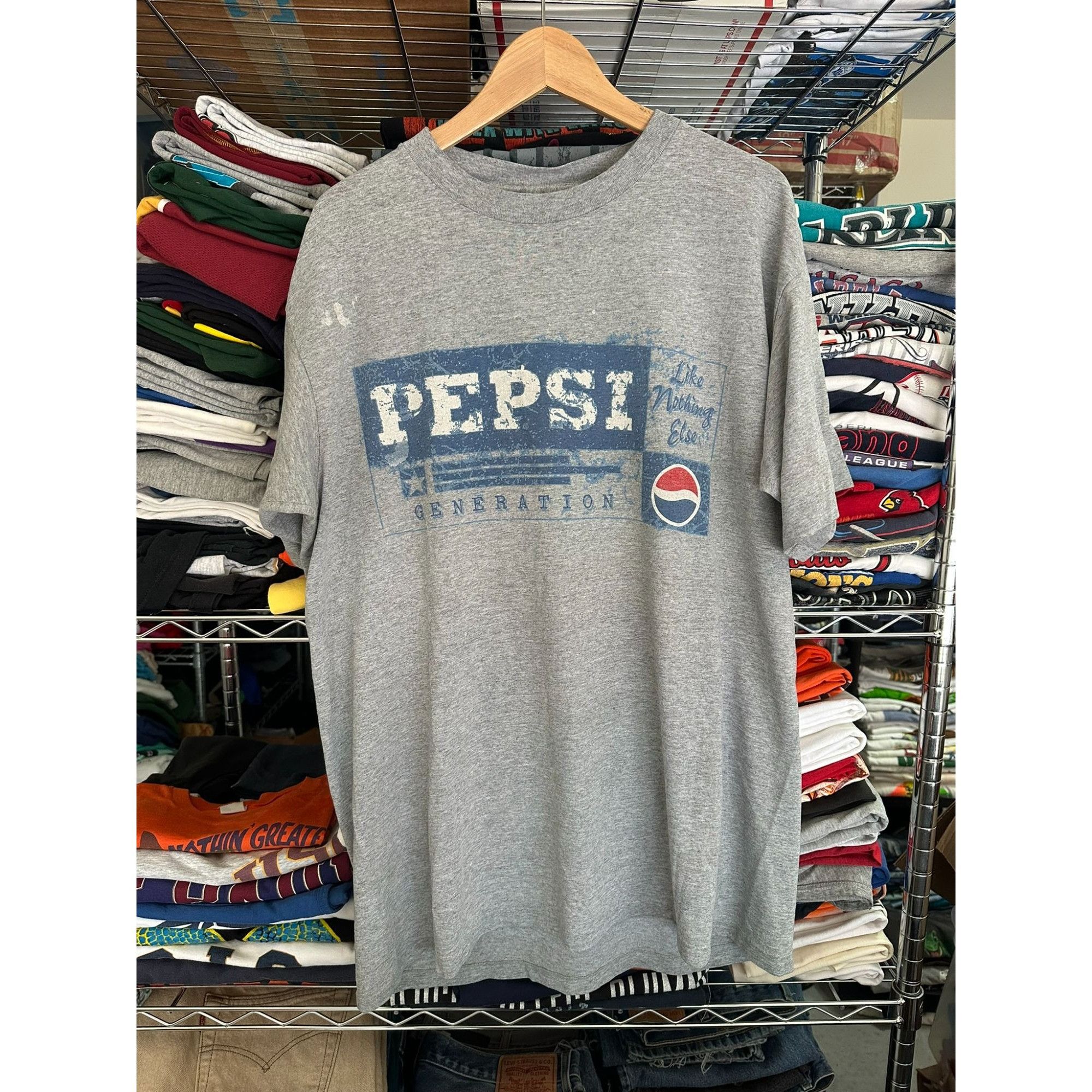 Pepsi Vintage 90s Pepsi Generation T-Shirt Single Stitch Promo Gra Size US XL / EU 56 / 4 - 1 Thumbnail