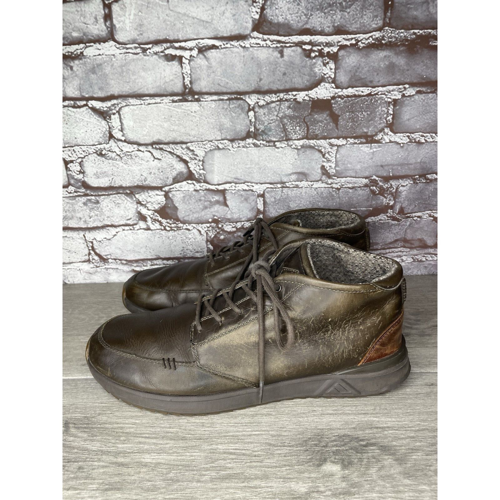 REEF Reef Rover Mid Brown Leather Casual Chukka Boots Shoes Men S Size US 11 / EU 44 - 11 Thumbnail