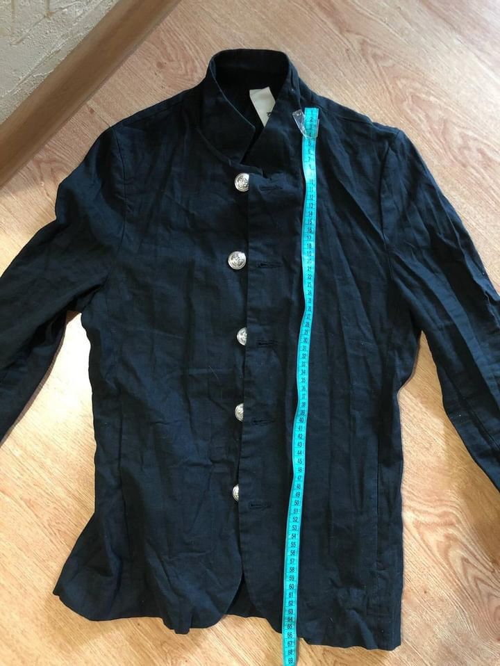 Kazuyuki Kumagai Attachment Linen Long Sleeve Overshirt Cardigan Jacket Shirt Blazer S Size US XS / EU 42 / 0 - 10 Thumbnail