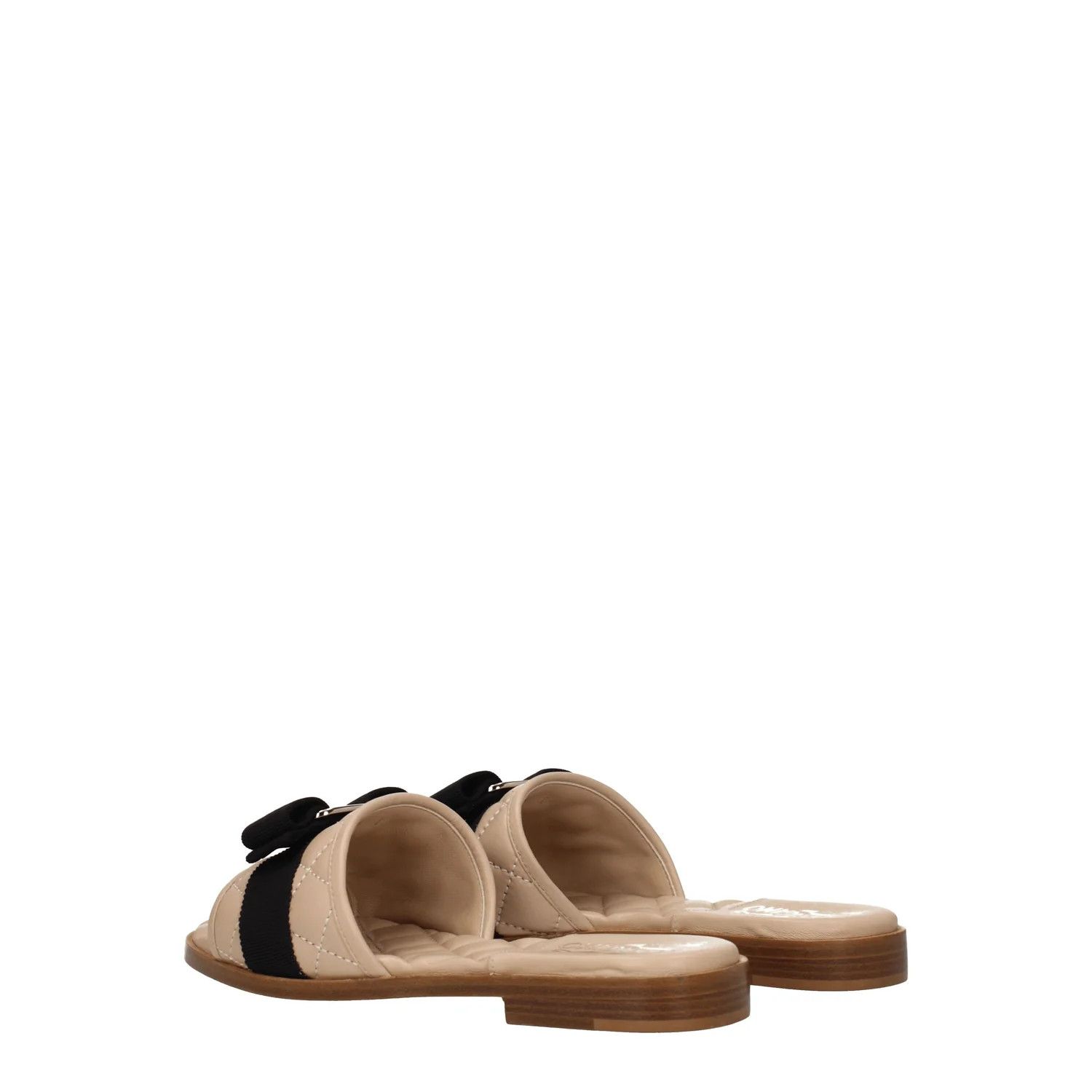 Salvatore Ferragamo ob1o1e1224 Leather Slippers in Beige Size US 5 / IT 35 - 4 Thumbnail