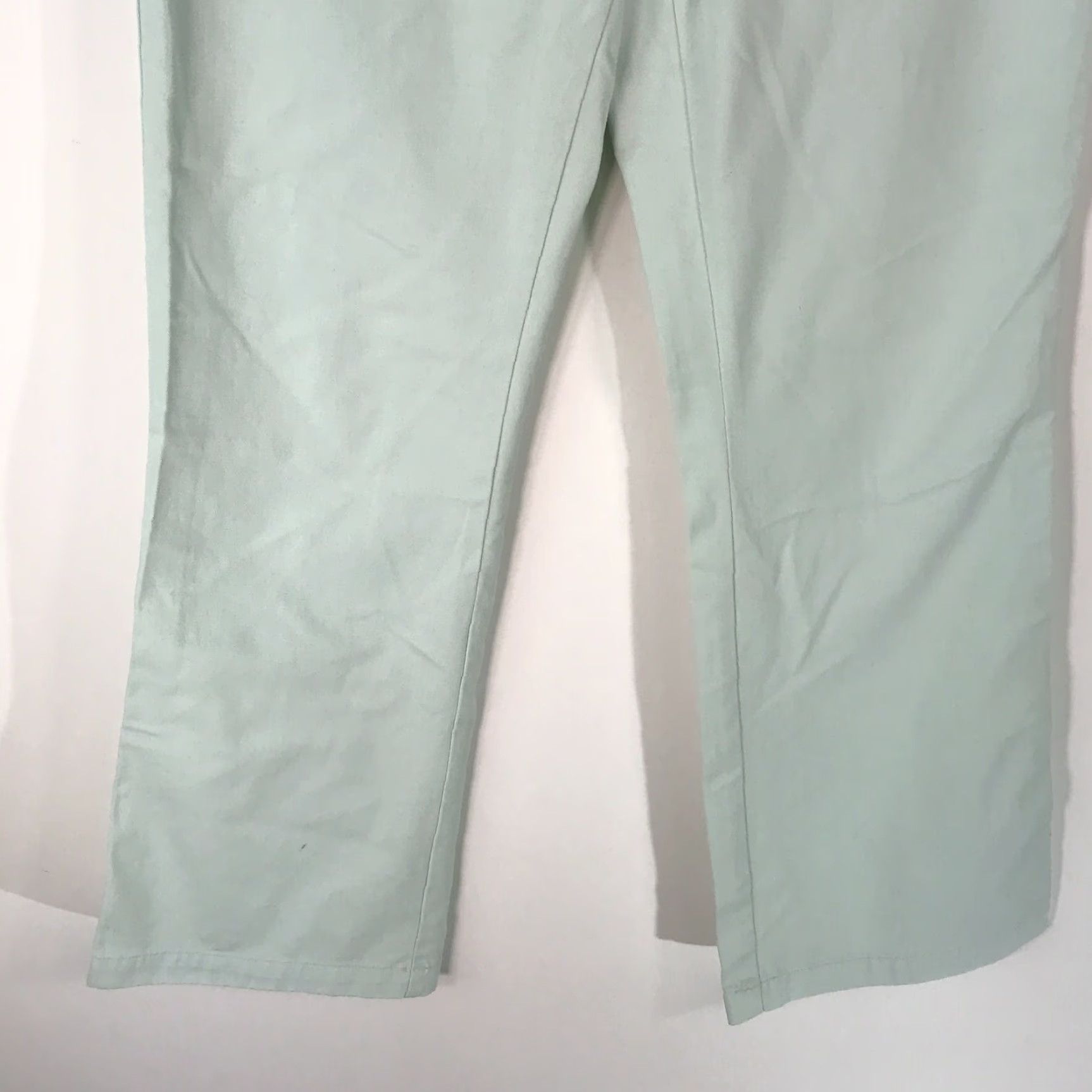 Calvin Klein Calvin Klein Dress Pant Women Flat Front Pista Green Size 8 100% Cotton Casual Trousers Pants Size 30" / US 8 / IT 44 - 5 Thumbnail