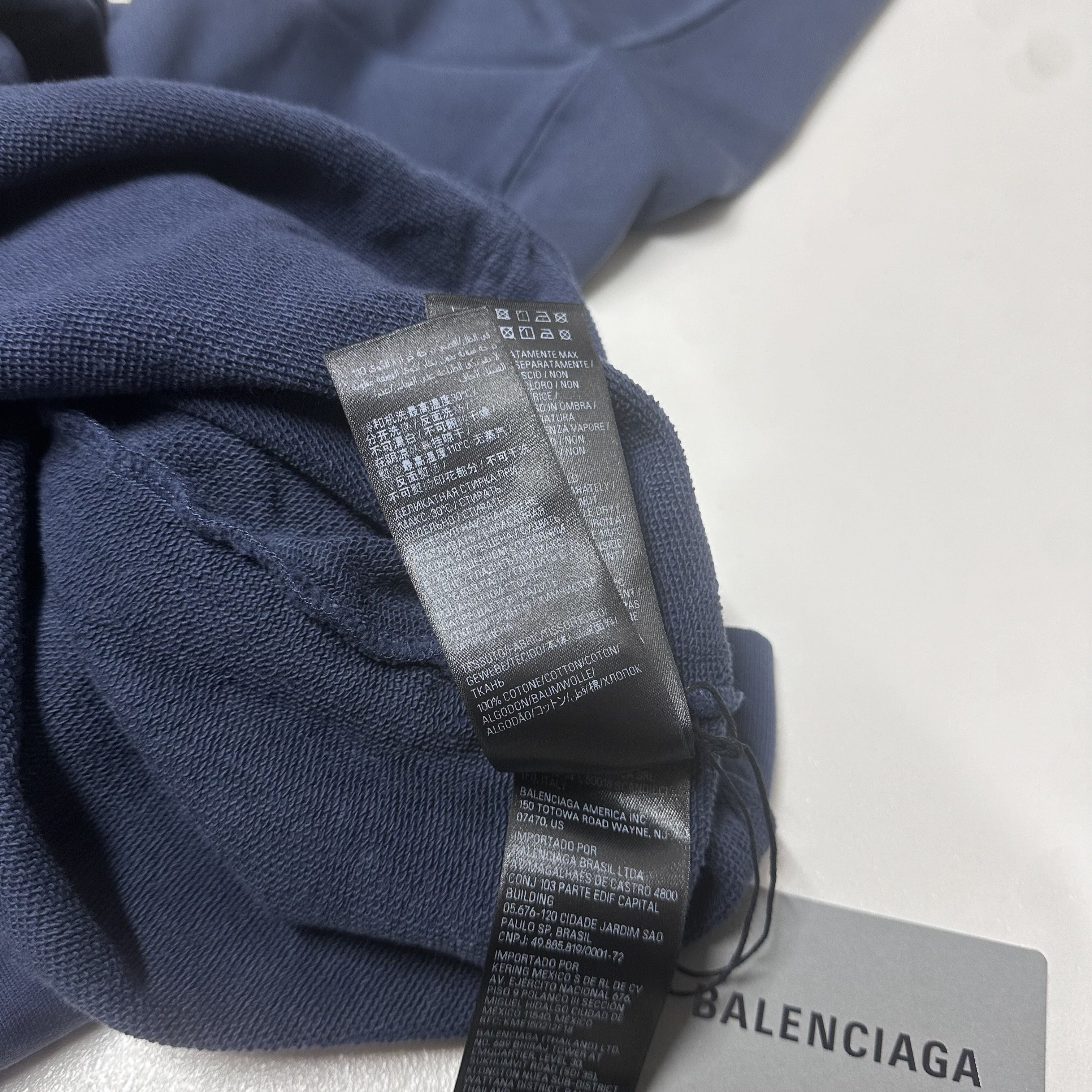 Balenciaga BALENCIAGA size L Bitcoin Blue hoodie sweatshirt large Size US L / EU 52-54 / 3 - 11 Thumbnail