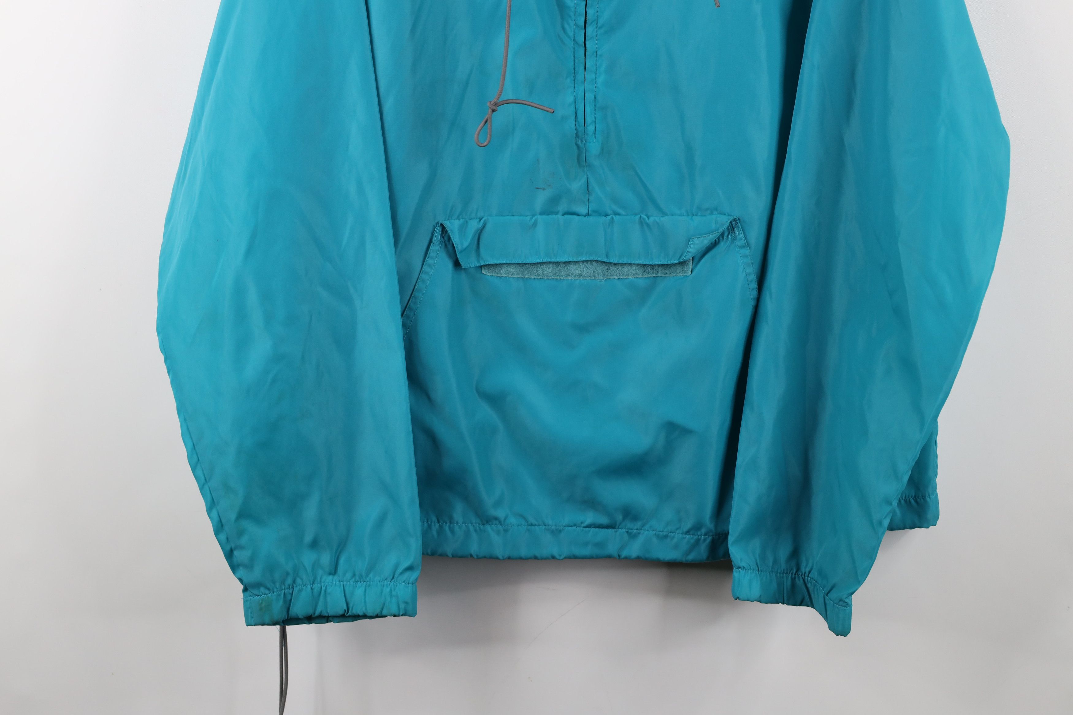 Columbia × Vintage Vintage 80s Columbia Hooded Packable Anorak Jacket Teal Size US L / EU 52-54 / 3 - 3 Thumbnail