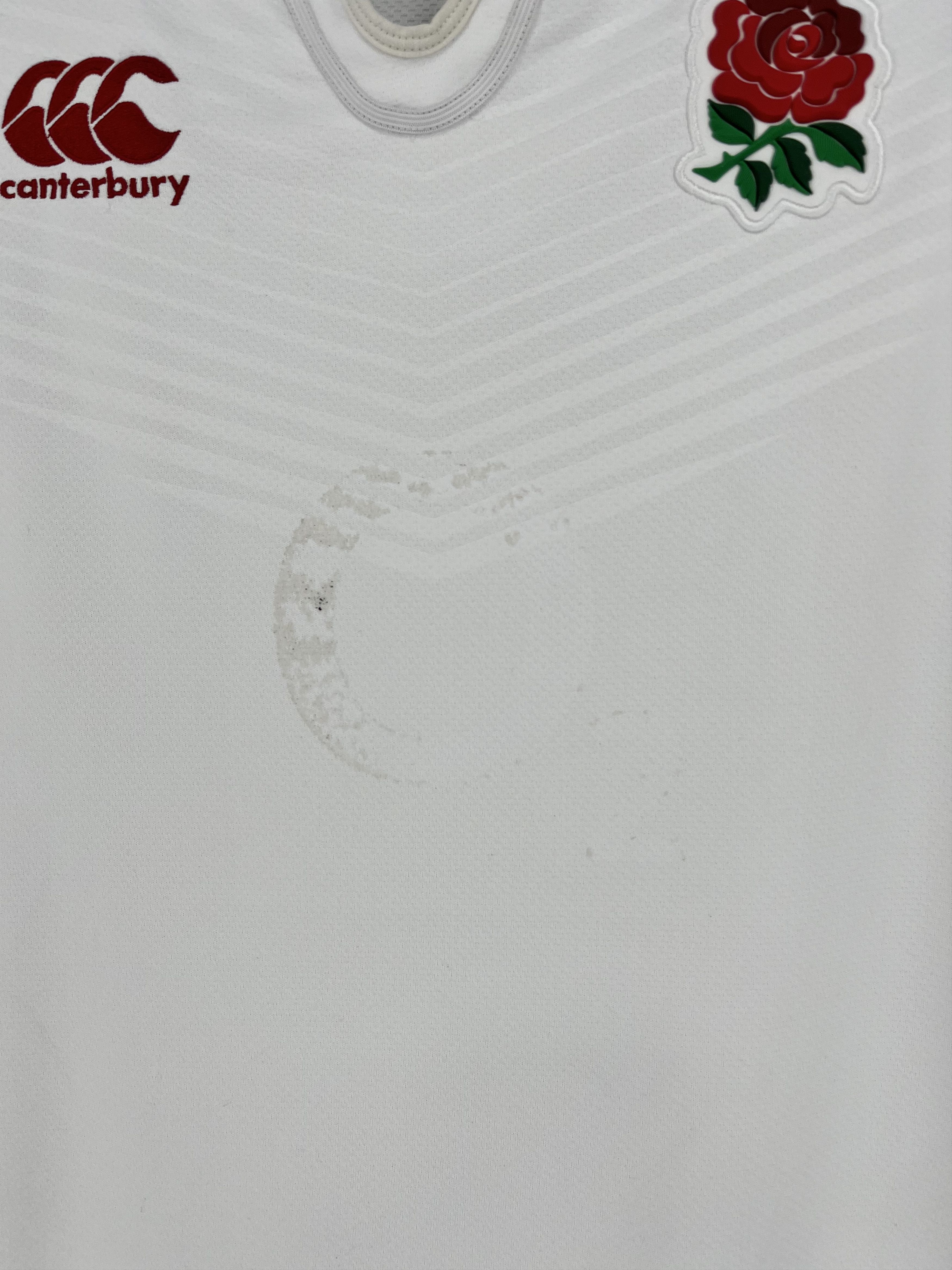 Canterbury of New Zealand Signed England Rugby Shirt Chris Robshaw Autograph Size US XXL / EU 58 / 5 - 6 Thumbnail