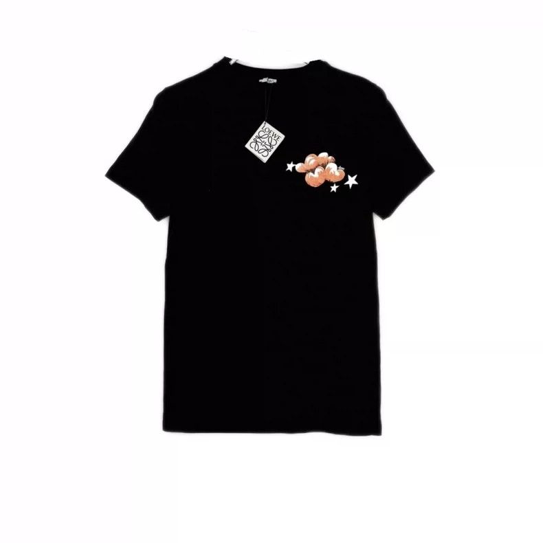 Loewe Black Star Logo Short Sleeve T-Shirt-dmc