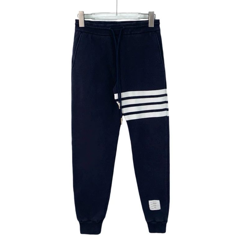Thom Browne Thom browne Size 00 Dark blue cotton classic four-bar draw Size US 32 / EU 48 - 1 Thumbnail
