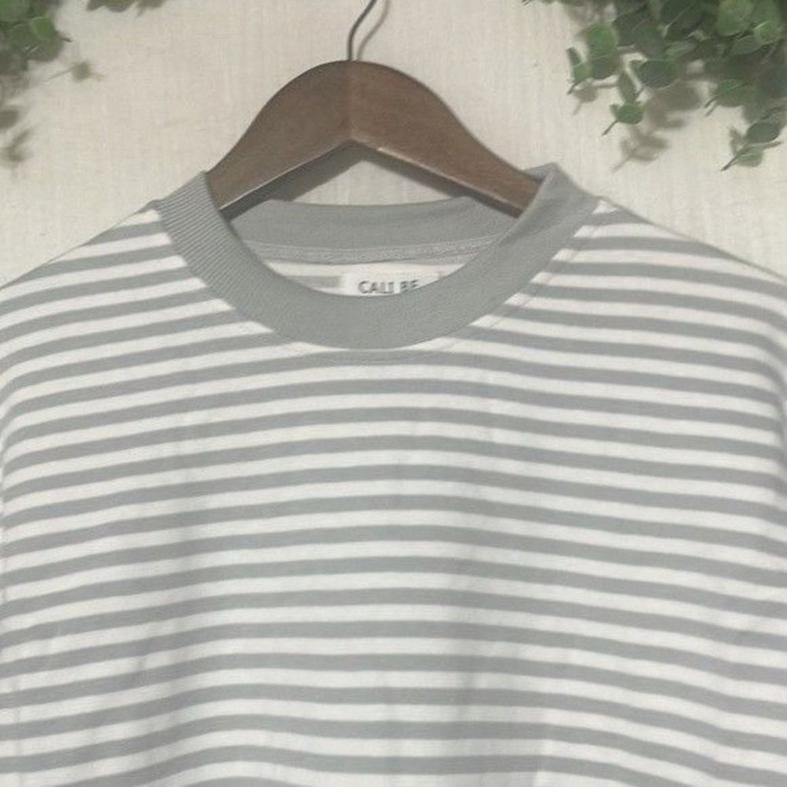 Nordstrom Cali Be Gray Striped Layered Oversized Sweatshirt New Medium Size M / US 6-8 / IT 42-44 - 4 Thumbnail