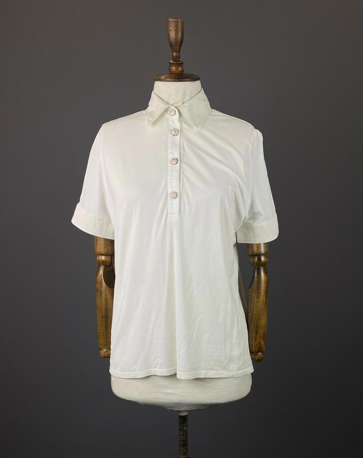 Paul & Shark Paul & Shark White Cotton Blend Blouse Shirt Size XXL Size XXL / US 16-18 / IT 52-54 - 1 Thumbnail