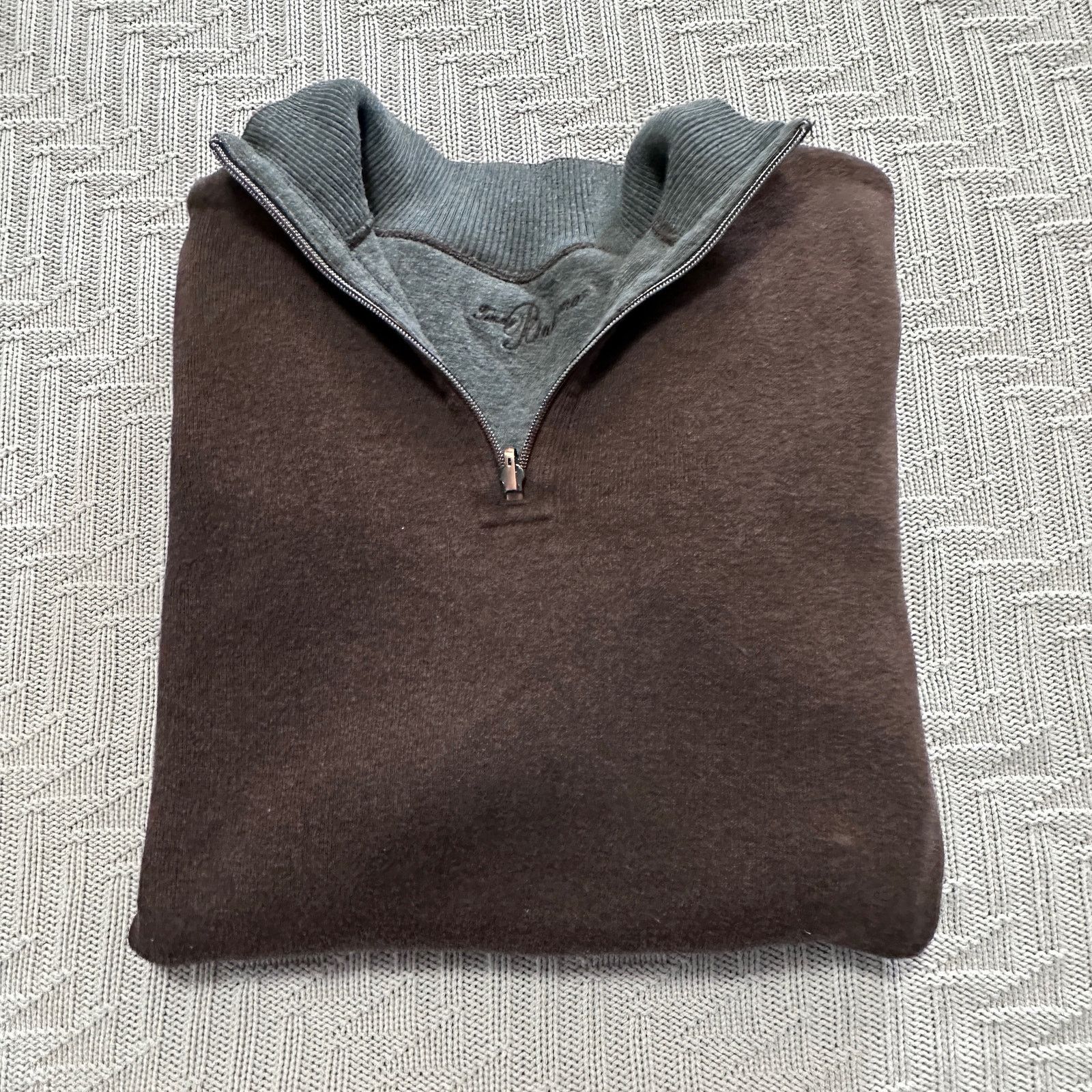 Tommy Bahama brown quarter zip pullover