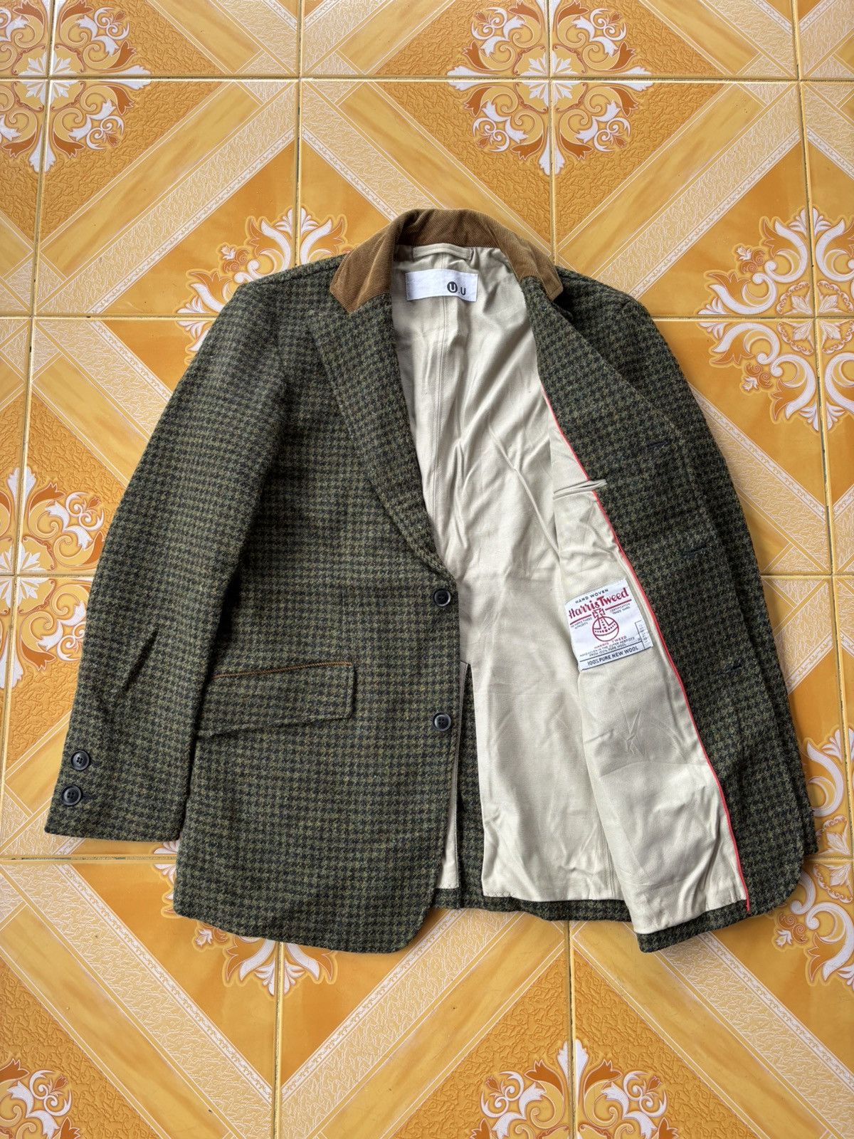 Undercover U.U x Harris Tweed Wool Blazer Jacket Size US M / EU 48-50 / 2 - 2 Thumbnail