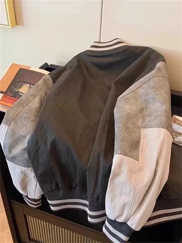 Japanese Brand Vintage Street College Style Spliced L Baseball Jacket Size US L / EU 52-54 / 3 - 8 Thumbnail