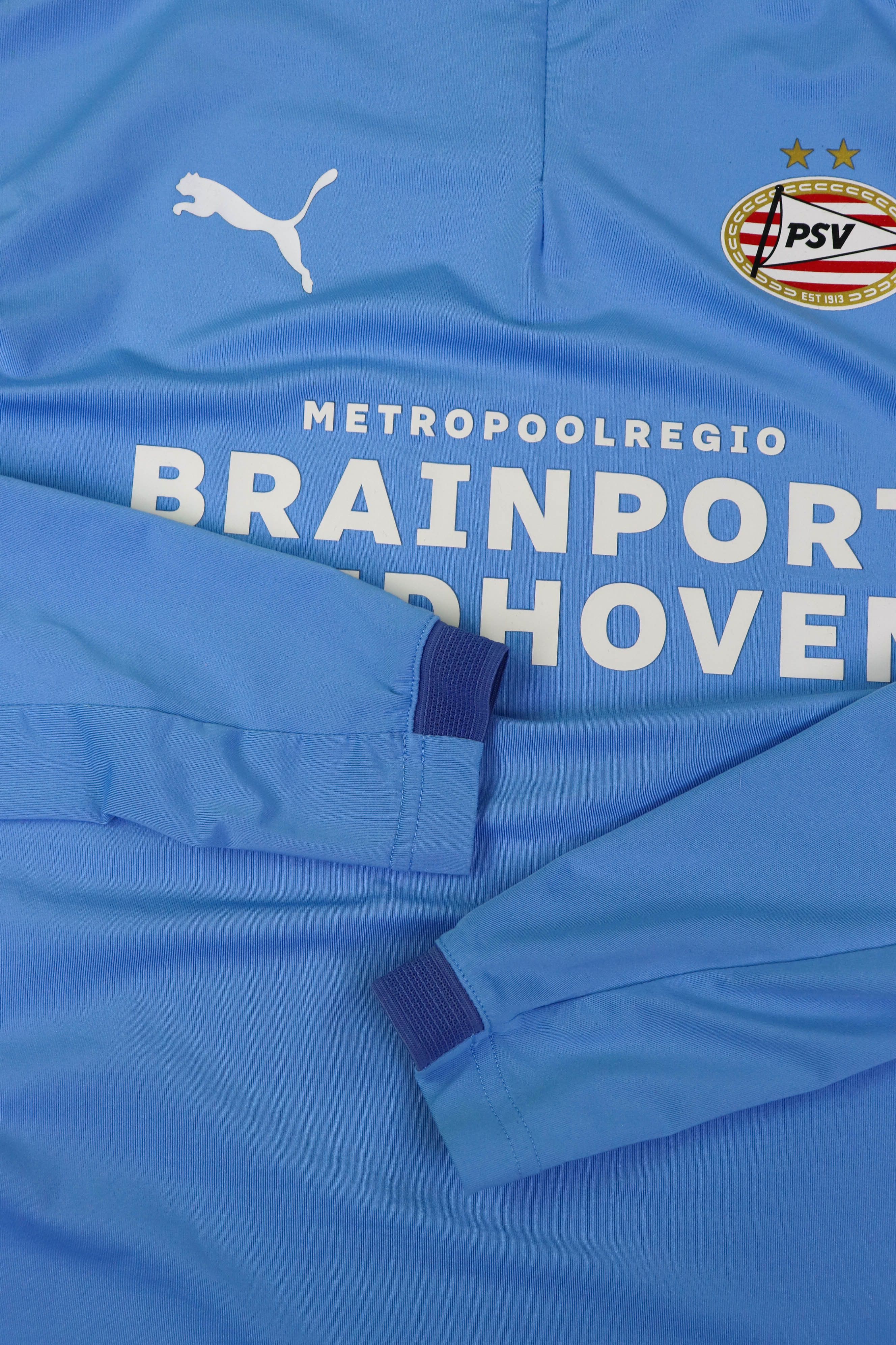 Puma Puma PSV Blue Long Sleeve DryCell Training Zip Top Rashguard Size US M / EU 48-50 / 2 - 7 Thumbnail