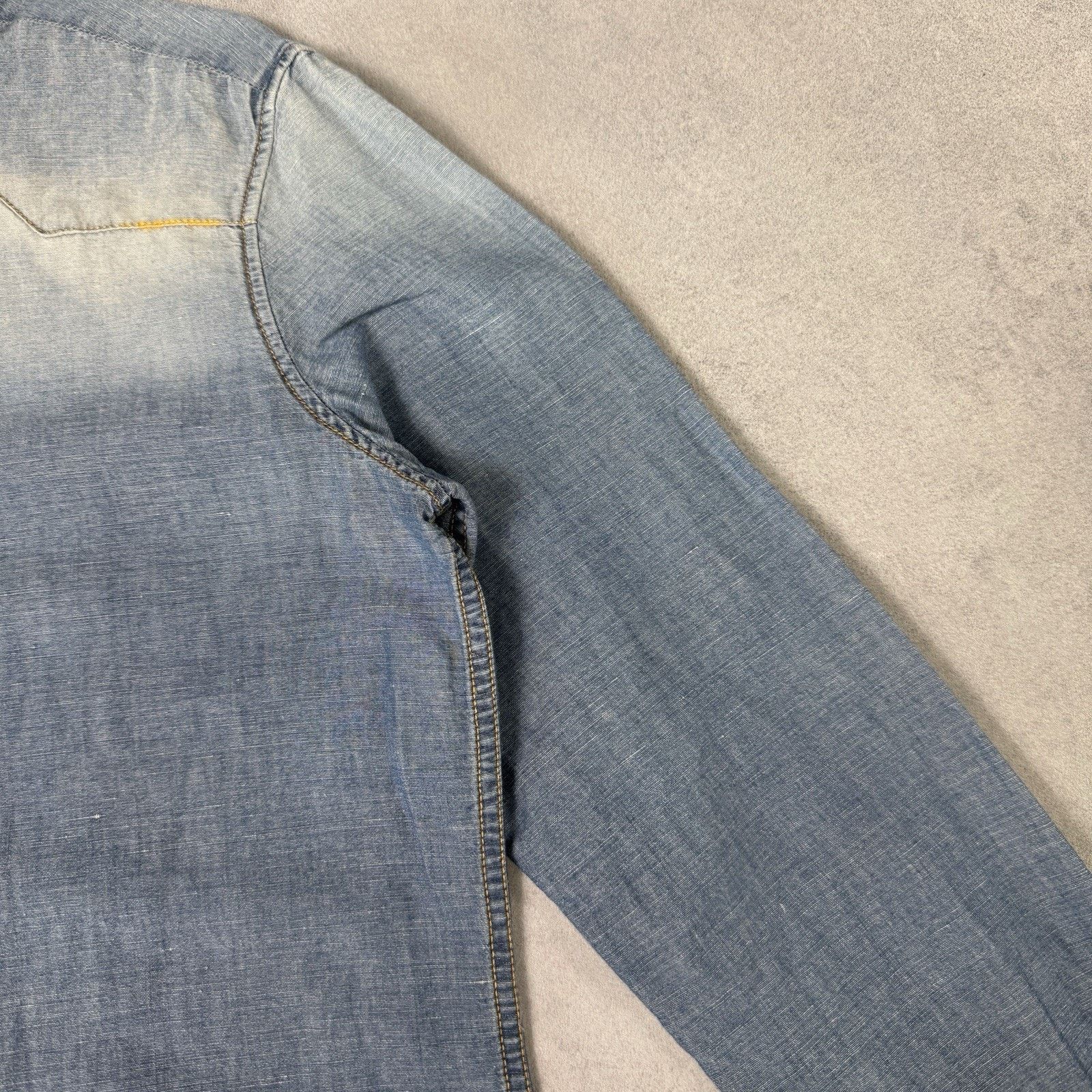 Dsquared2 Dsquared2 Men Denim Shirt Size 46 Blue Cotton Size US M / EU 48-50 / 2 - 6 Thumbnail