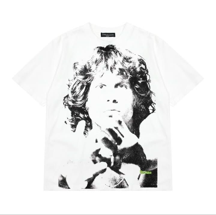 Band Tees Jim Morrison White Tees Size US L / EU 52-54 / 3 - 1 Thumbnail
