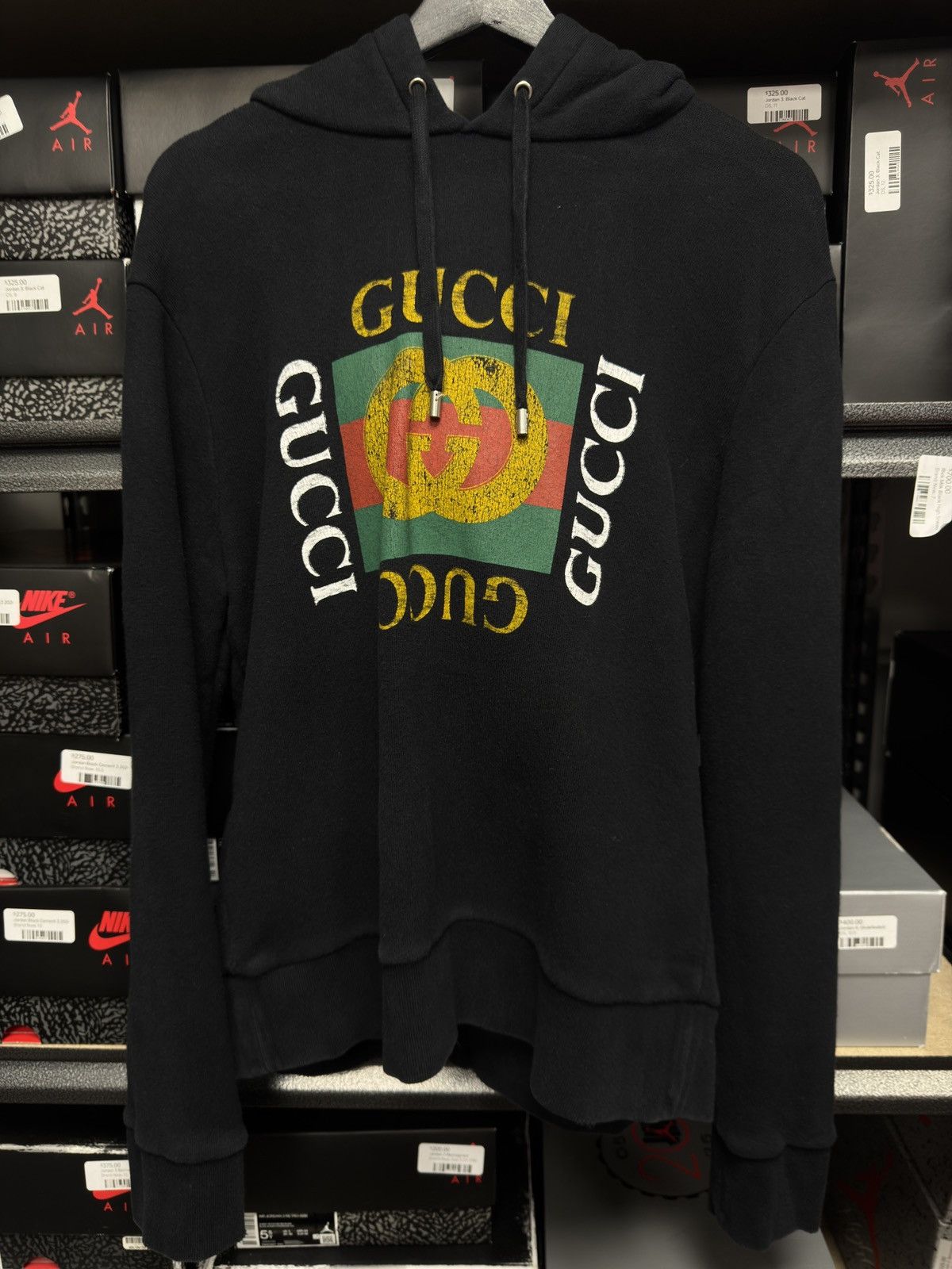 Gucci Logo Black Hoodie