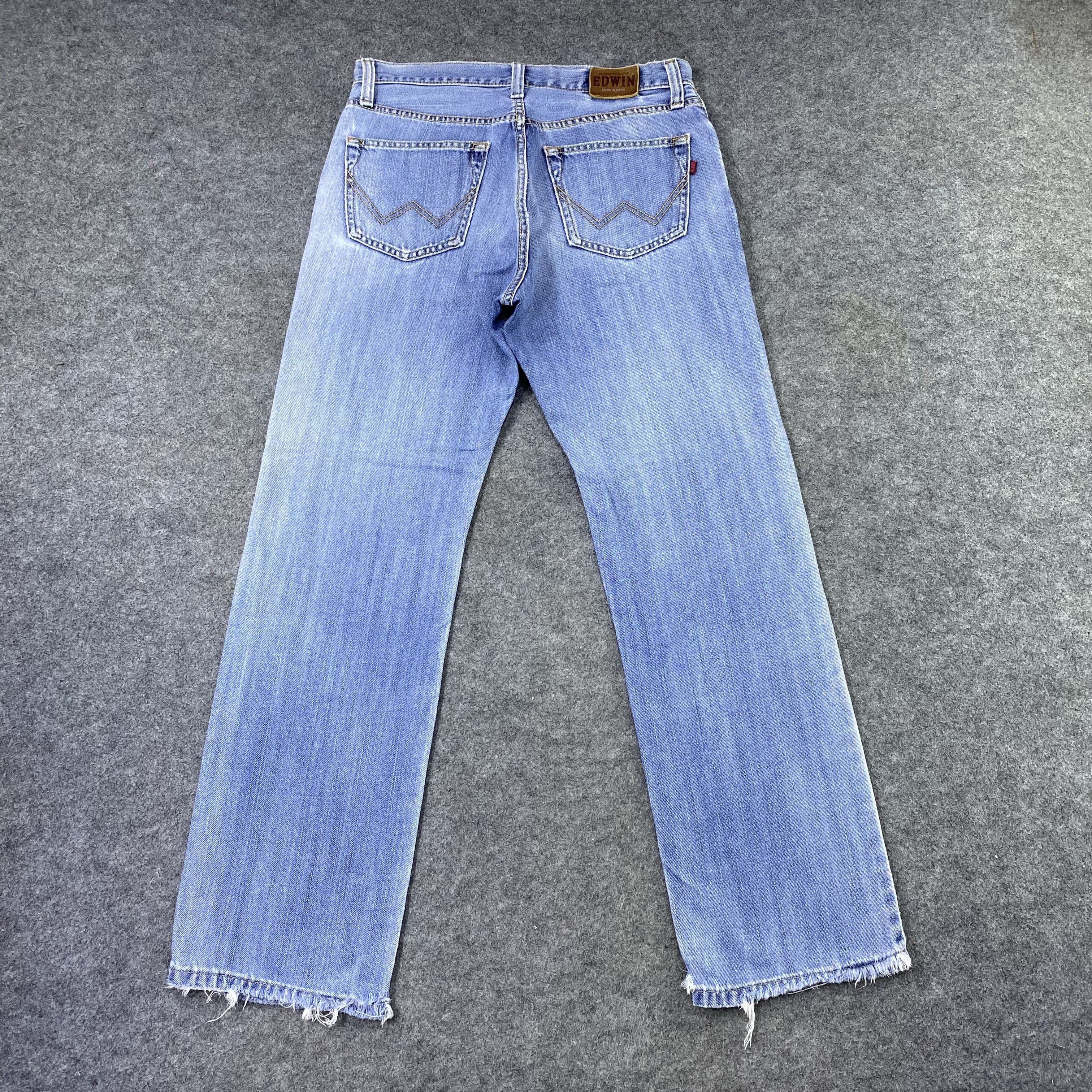 Edwin × Japanese Brand × Vintage Vintage Edwin 403 Blue Wash Denim-J1184 Size US 32 / EU 48 - 4 Thumbnail