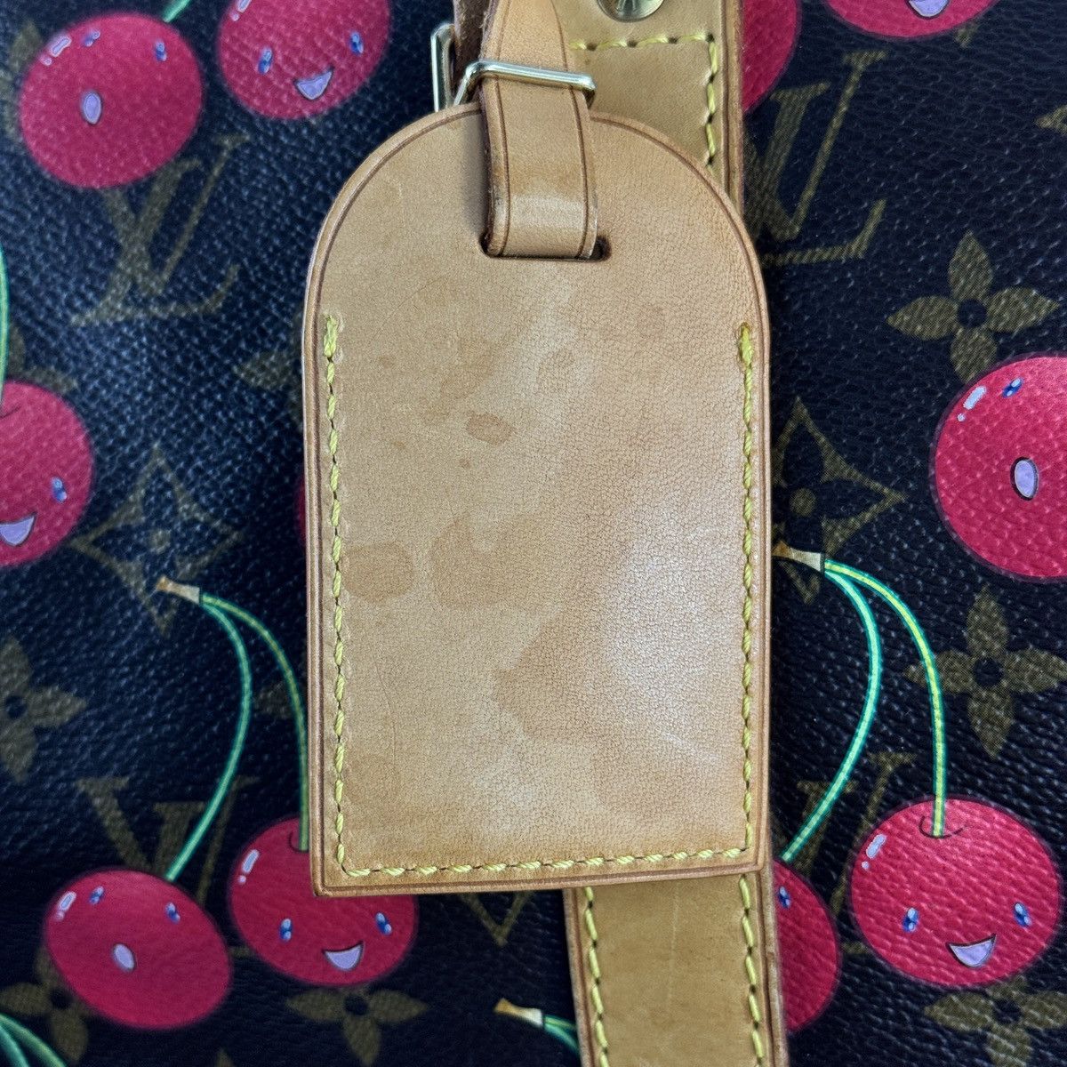 Louis Vuitton × Takashi Murakami 2005 CERISES CHERRY MONOGRAM 45 KEEPALL DUFFLE BAG Size ONE SIZE - 8 Thumbnail