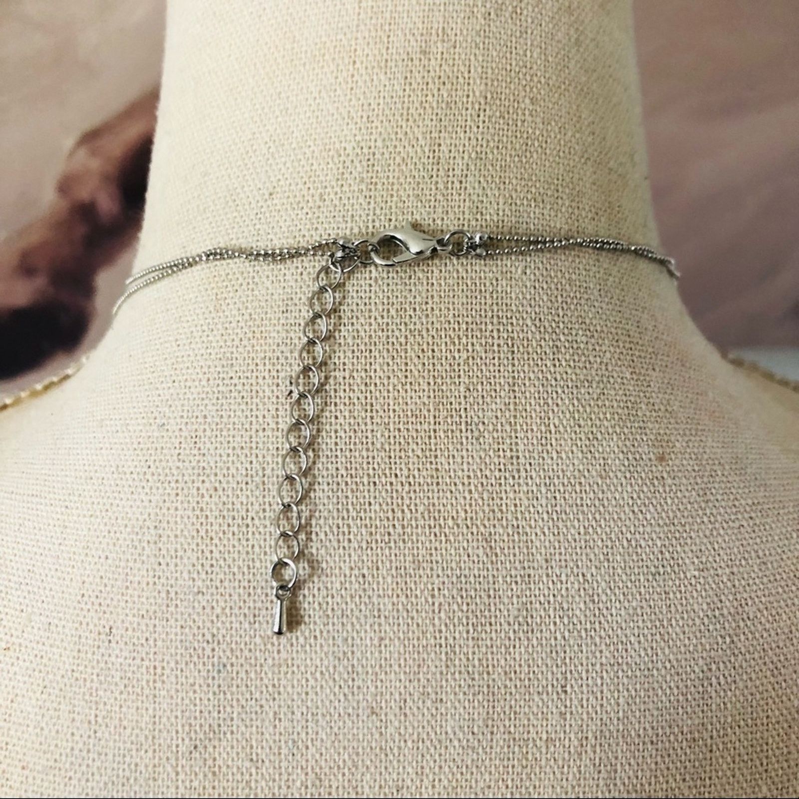 Jewelry Double strand layered black charcoal bead accent necklace Size ONE SIZE - 4 Thumbnail